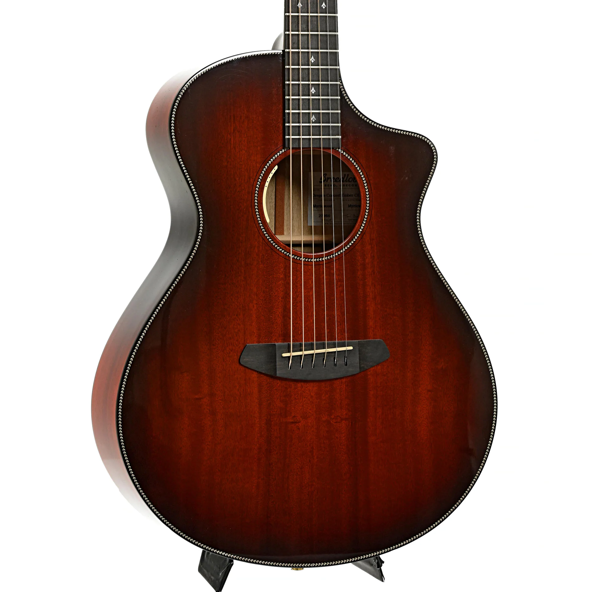 Breedlove Oregon Concert Ember CE LTD Acoustic-Electric Guitar (2022) - Image 4