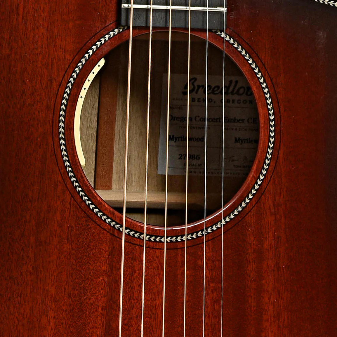 Breedlove Oregon Concert Ember CE LTD Acoustic-Electric Guitar (2022) - Image 6