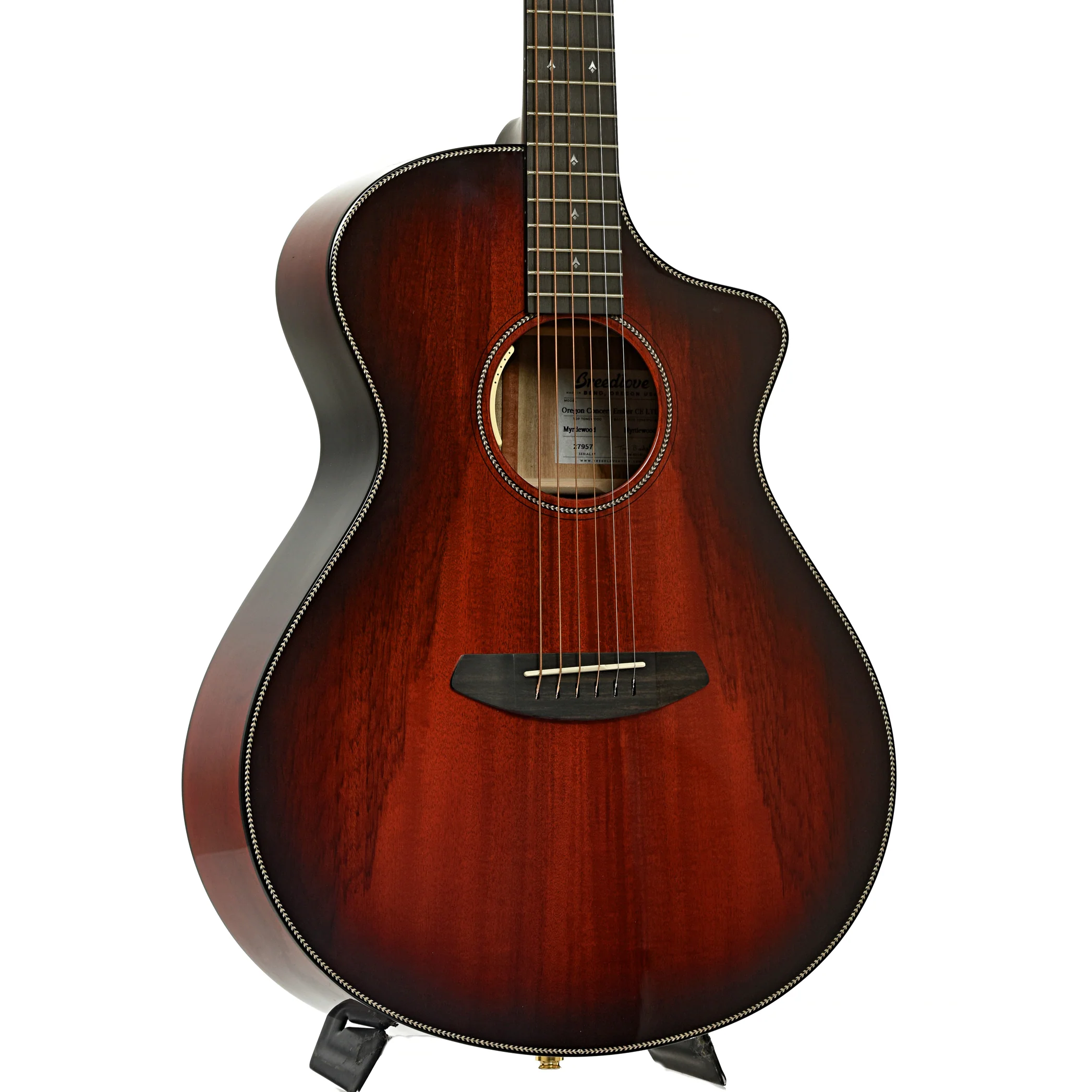 Breedlove Oregon Concert Ember CE LTD Acoustic-Electric Guitar (2022) - Image 4