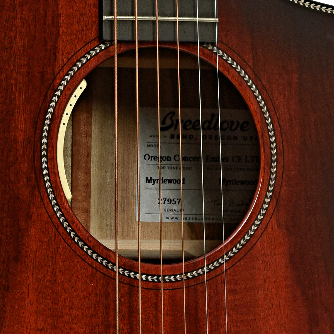 Breedlove Oregon Concert Ember CE LTD Acoustic-Electric Guitar (2022) - Image 6