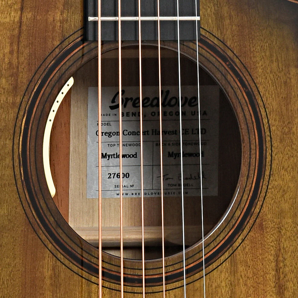 Breedlove Oregon Concert Harvest CE Myrtlewood-Myrtlewood LTD Acoustic-Electric Guitar - Image 6