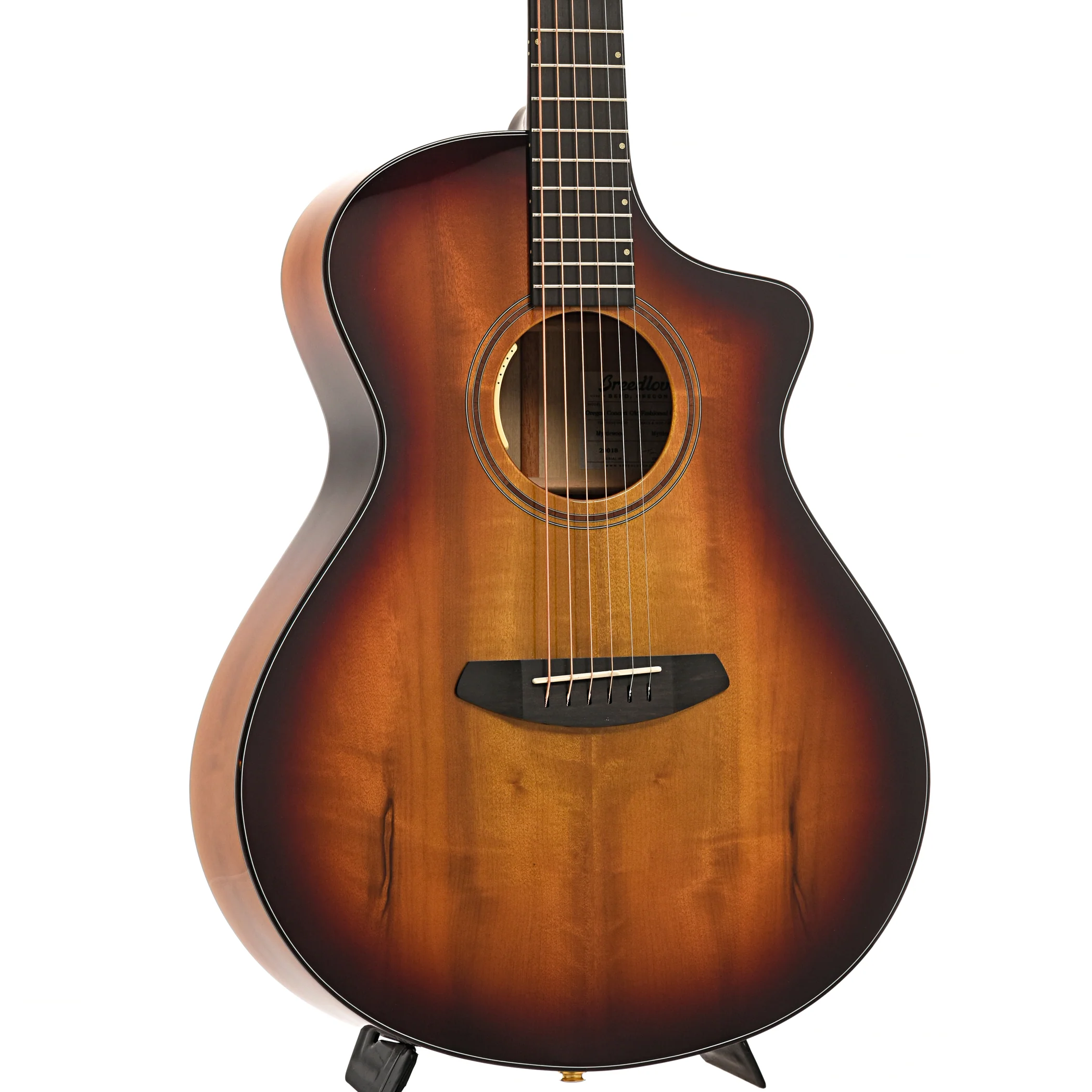 Breedlove Oregon Concert Old Fashioned CE Myrtlewood-Myrtlewood LTD Acoustic-Electric Guitar - Image 4