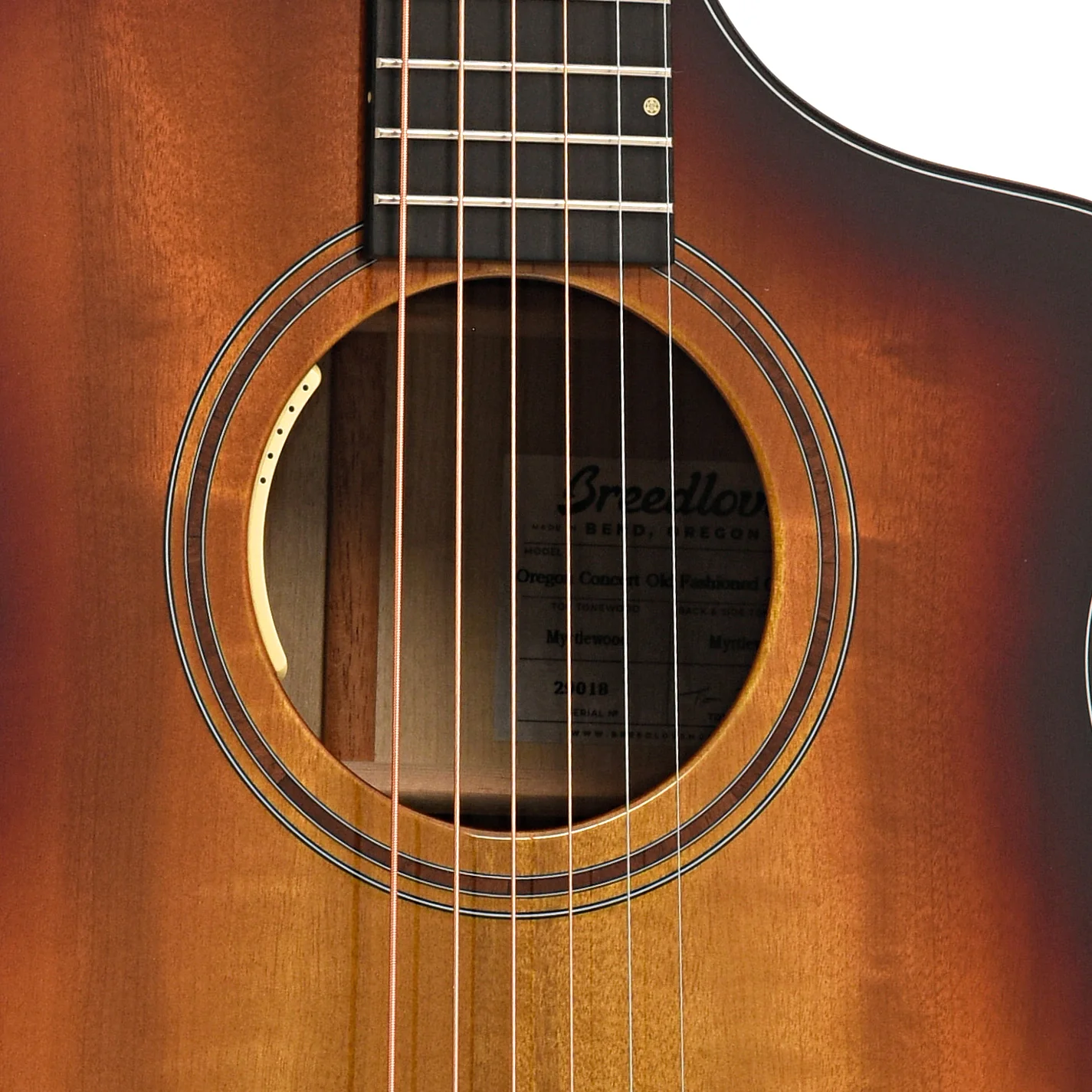 Breedlove Oregon Concert Old Fashioned CE Myrtlewood-Myrtlewood LTD Acoustic-Electric Guitar - Image 6