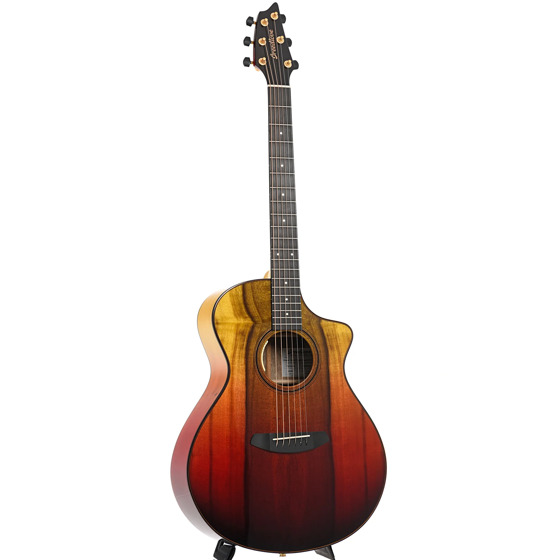 Breedlove Oregon Concert Tequila Sunrise CE Myrtlewood-Myrtlewood LTD Acoustic-Electric Guitar - Image 3