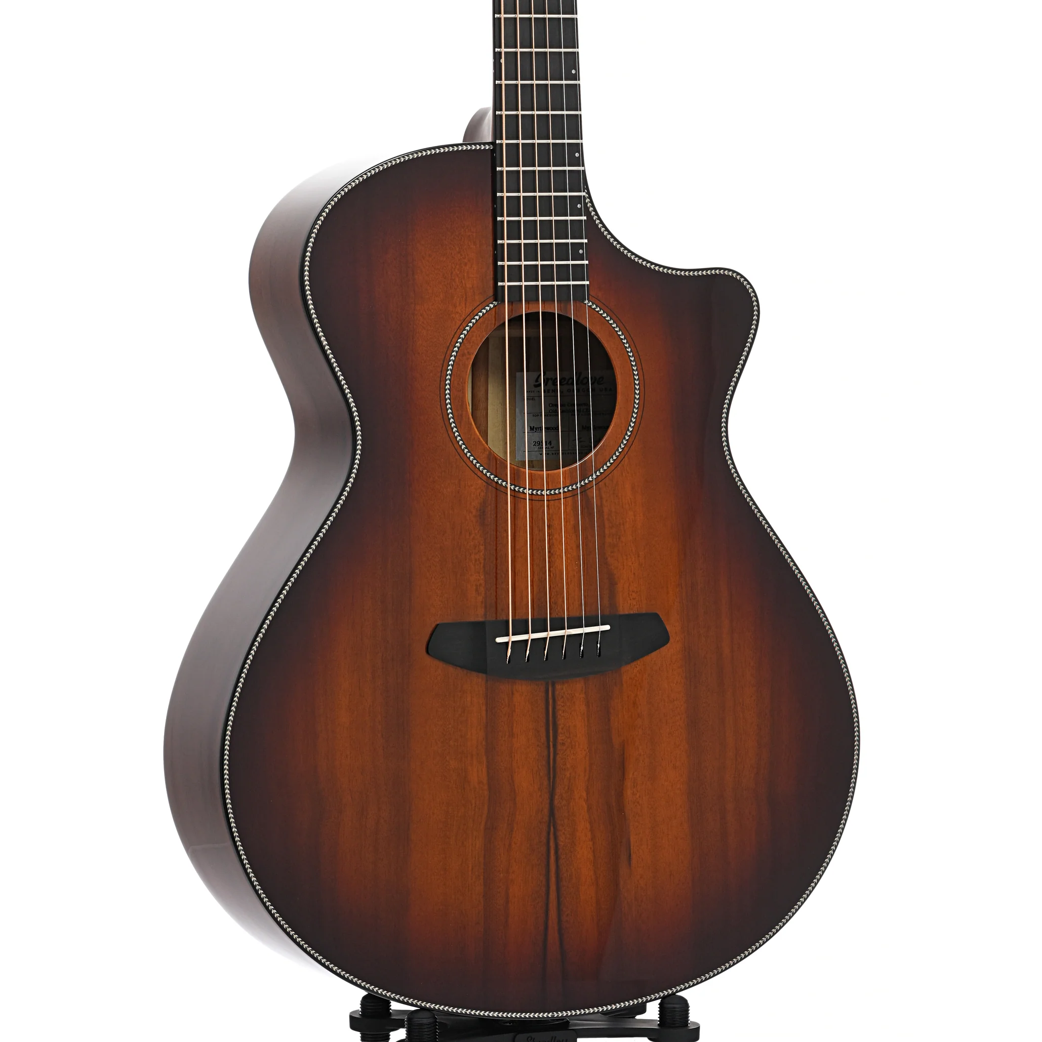 Breedlove Oregon Concerto Old Fashioned CE Myrtlewood-Myrtlewood Acoustic Guitar - Image 4