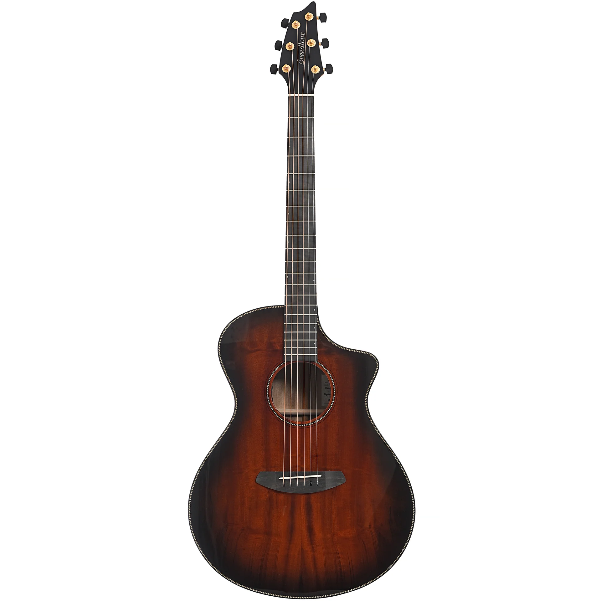 Breedlove Oregon Series Concert Bourbon CE Myrtlewood-Myrtlewood Acoustic-Electric Guitar - Image 14
