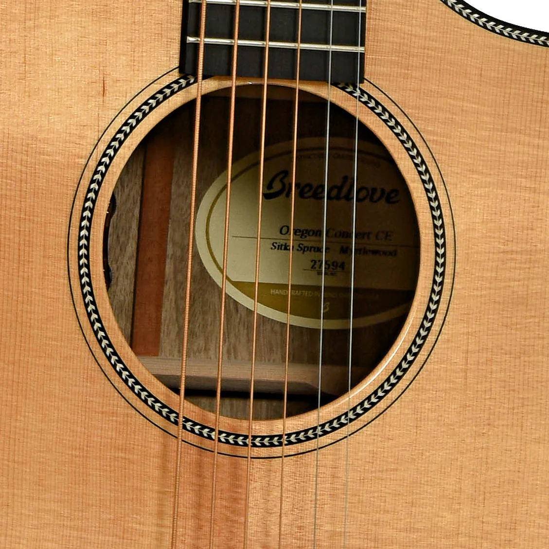 Breedlove Concert CE Sitka-Myrtlewood Acoustic-Electric Guitar (2023) - Image 6