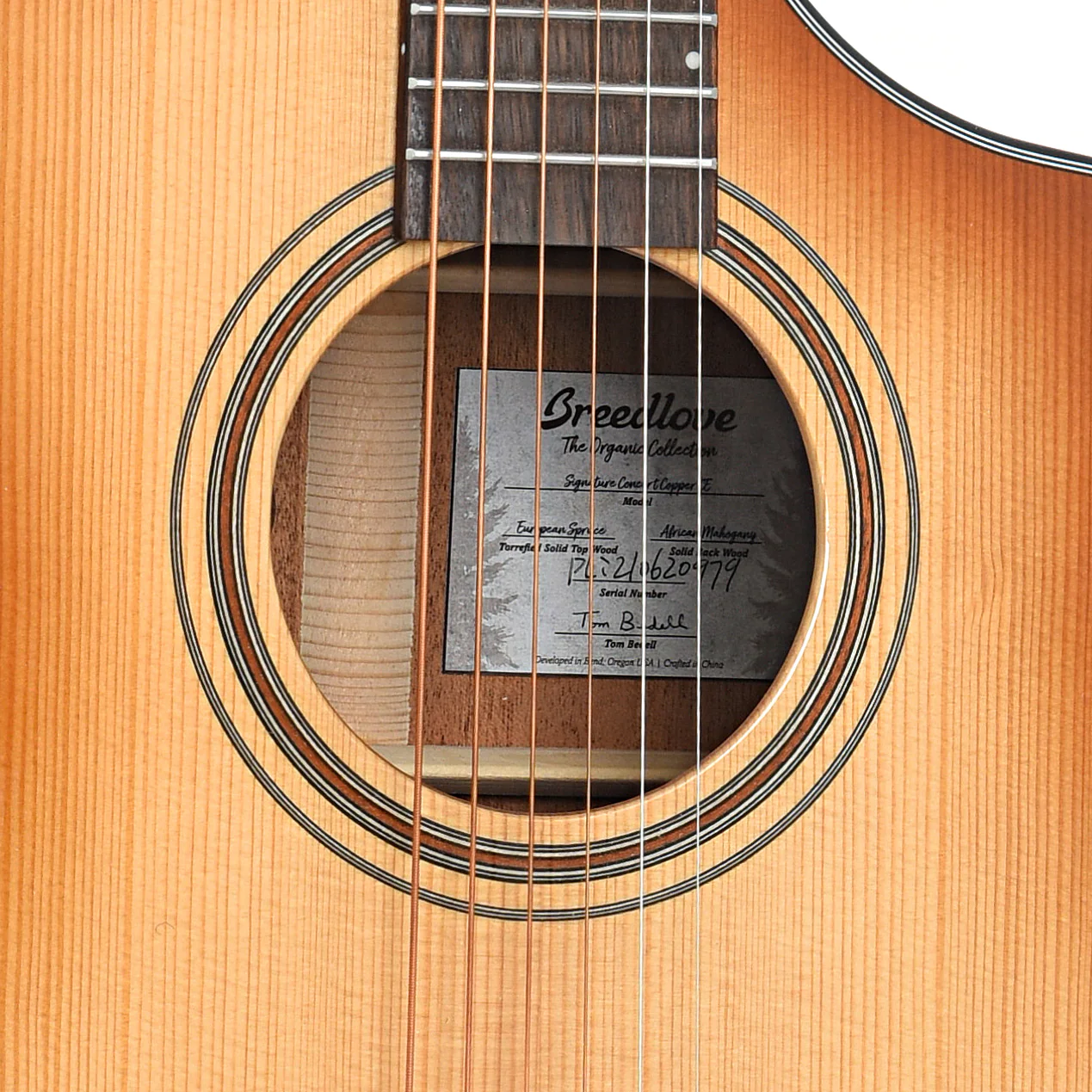 Breedlove Signature Concert Copper CE Acoustic-Electric Guitar (recent) - Image 6