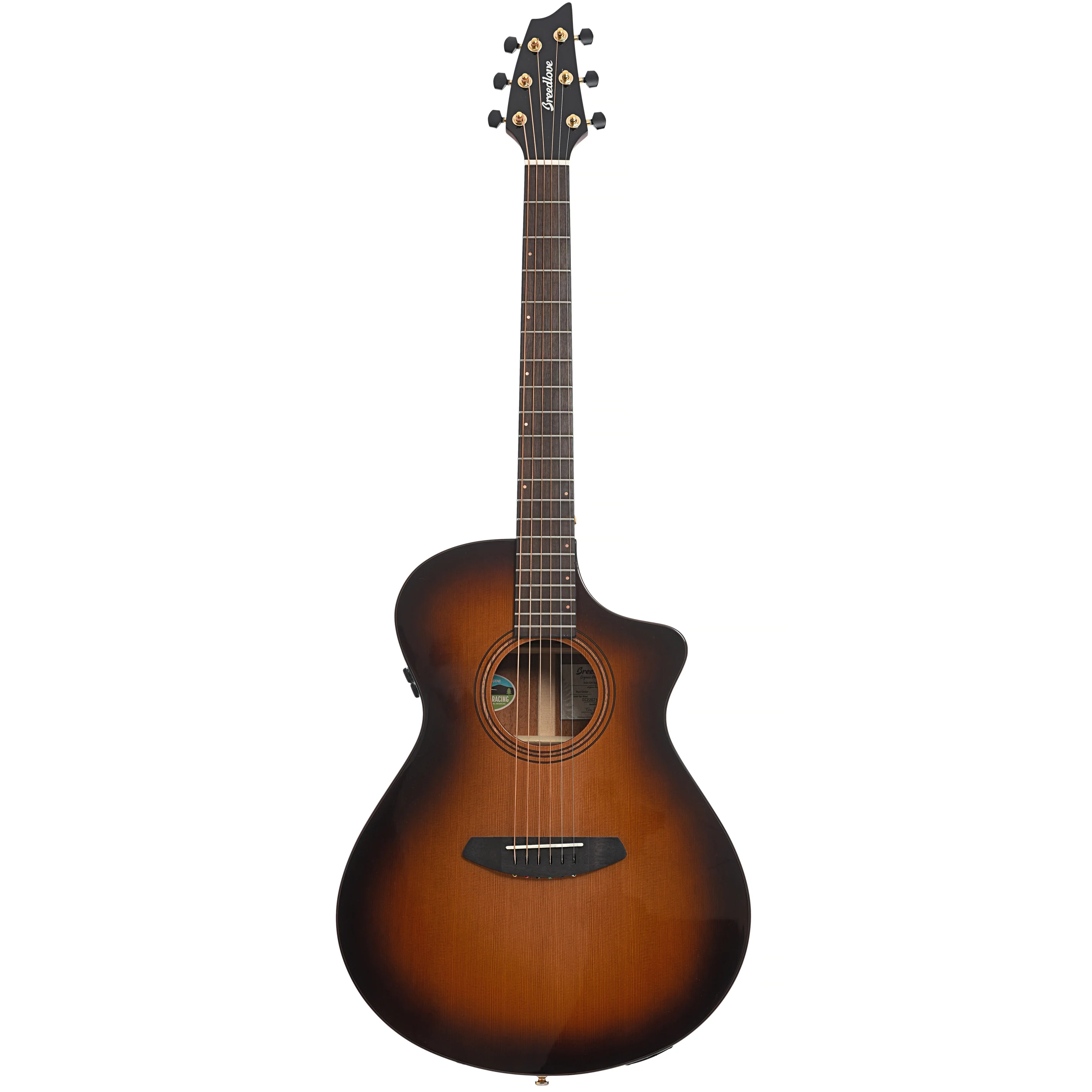 Breedlove Organic Solo Pro Concert Edgeburst CE Red Cedar-African Mahogany Acoustic-Electric Guitar (2022) - Image 14