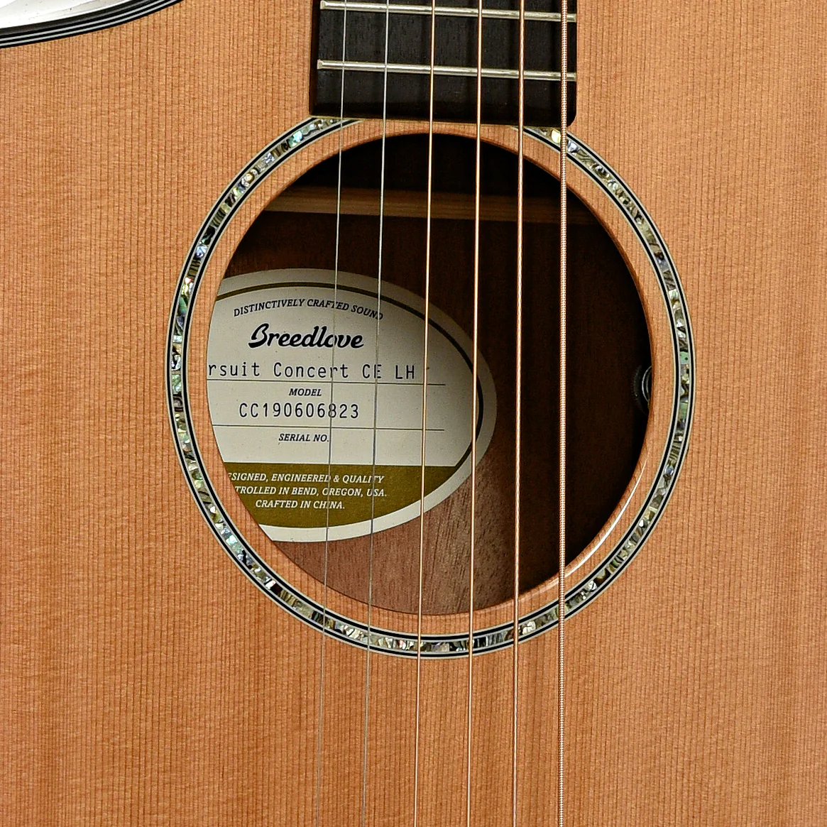 Breedlove Pursuit Concert CE LH Acoustic Guitar (2019) - Image 6