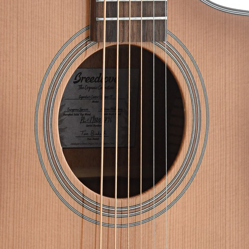 Breedlove Organic Signature Concert Copper CE Torrefied European - African Mahogany Acoustic-Electric Guitar - Image 5