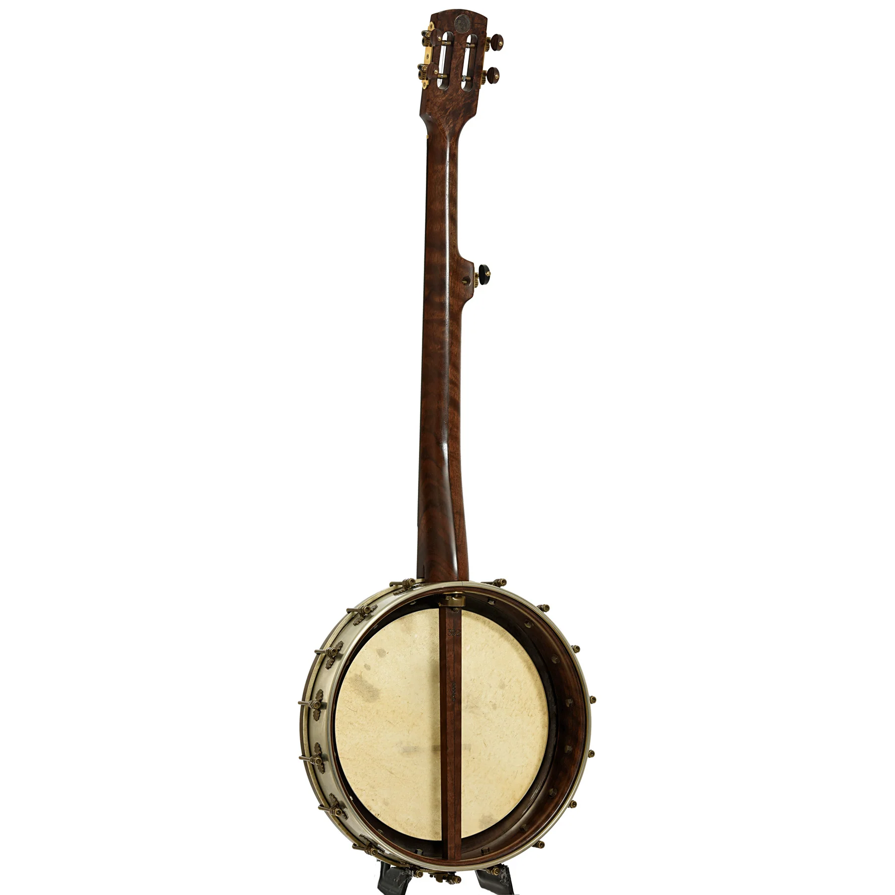 Brooks Masten Silverspun Custom Walnut 12 in. Openback Banjo (2019) - Image 13
