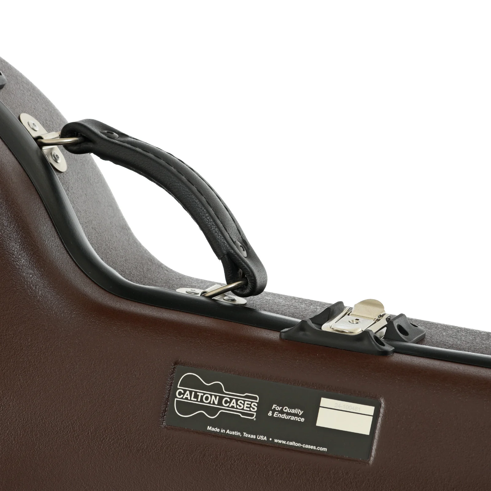 Calton Deluxe Banjo Case, Gibson 5-String Resonator Banjo - Brown with Blue Lining - Image 3