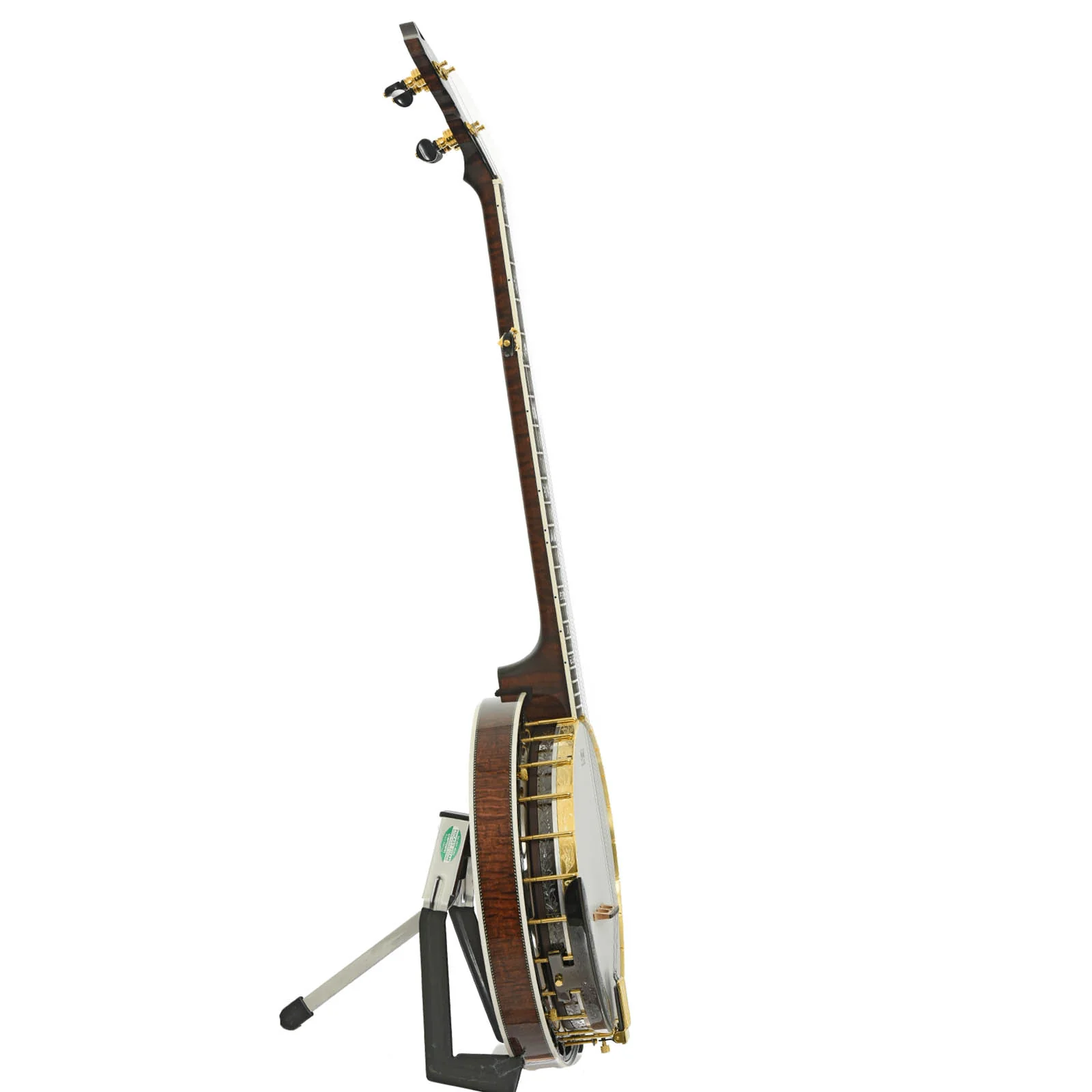 Capek Allegoria Gold Resonator Banjo & Case, Flame Maple - Image 15
