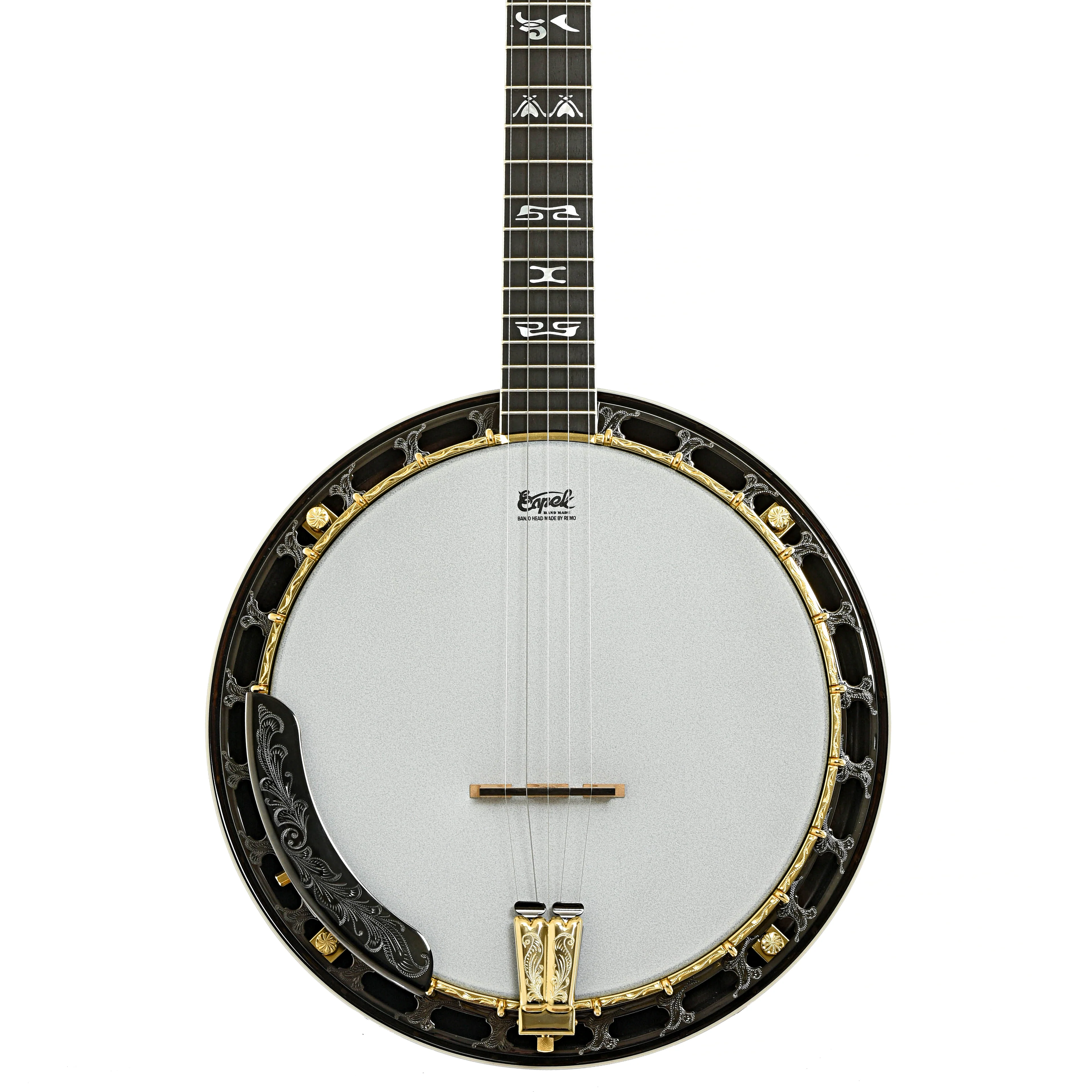 Capek Allegoria Gold Resonator Banjo & Case, Flame Maple - Image 16