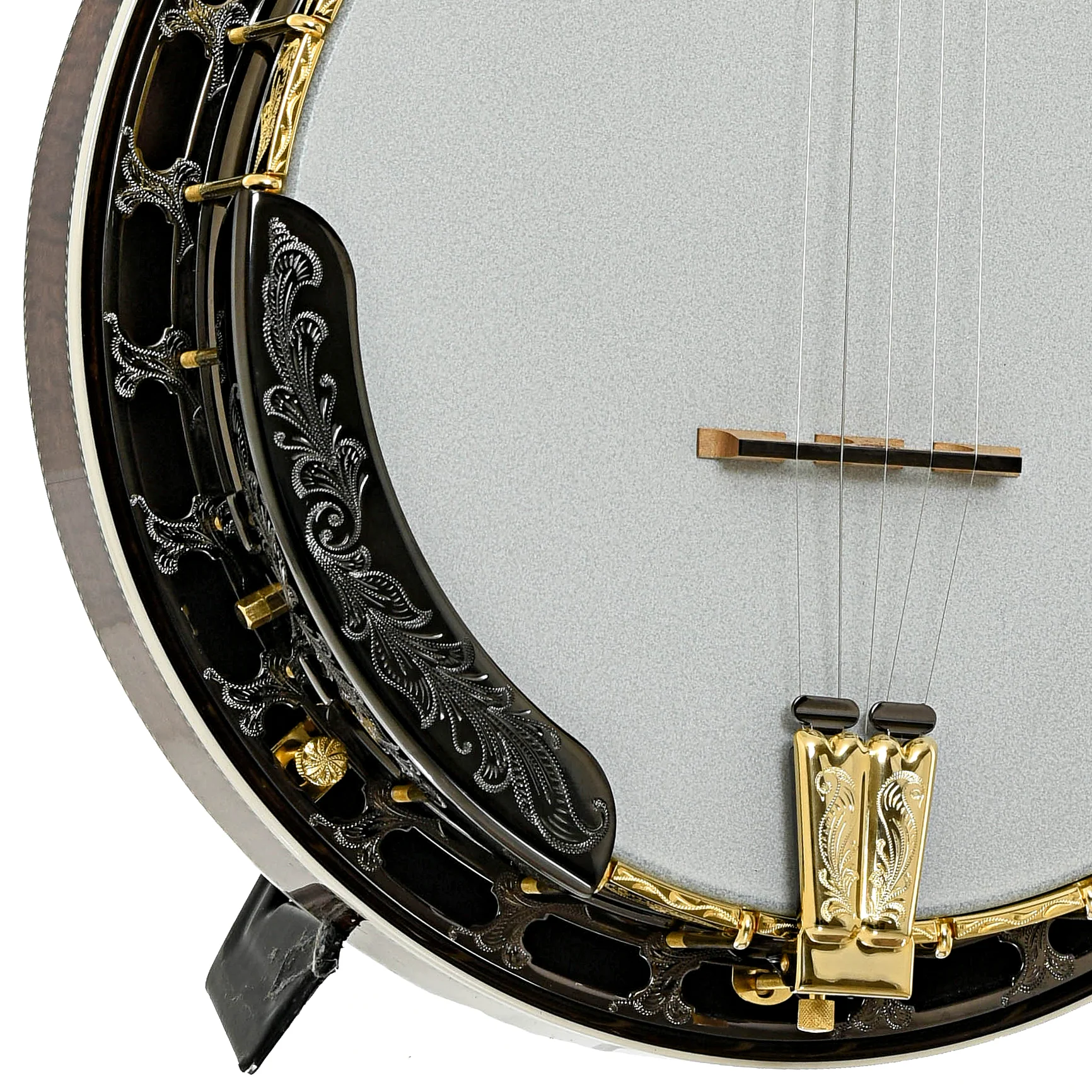 Capek Allegoria Gold Resonator Banjo & Case, Flame Maple - Image 5