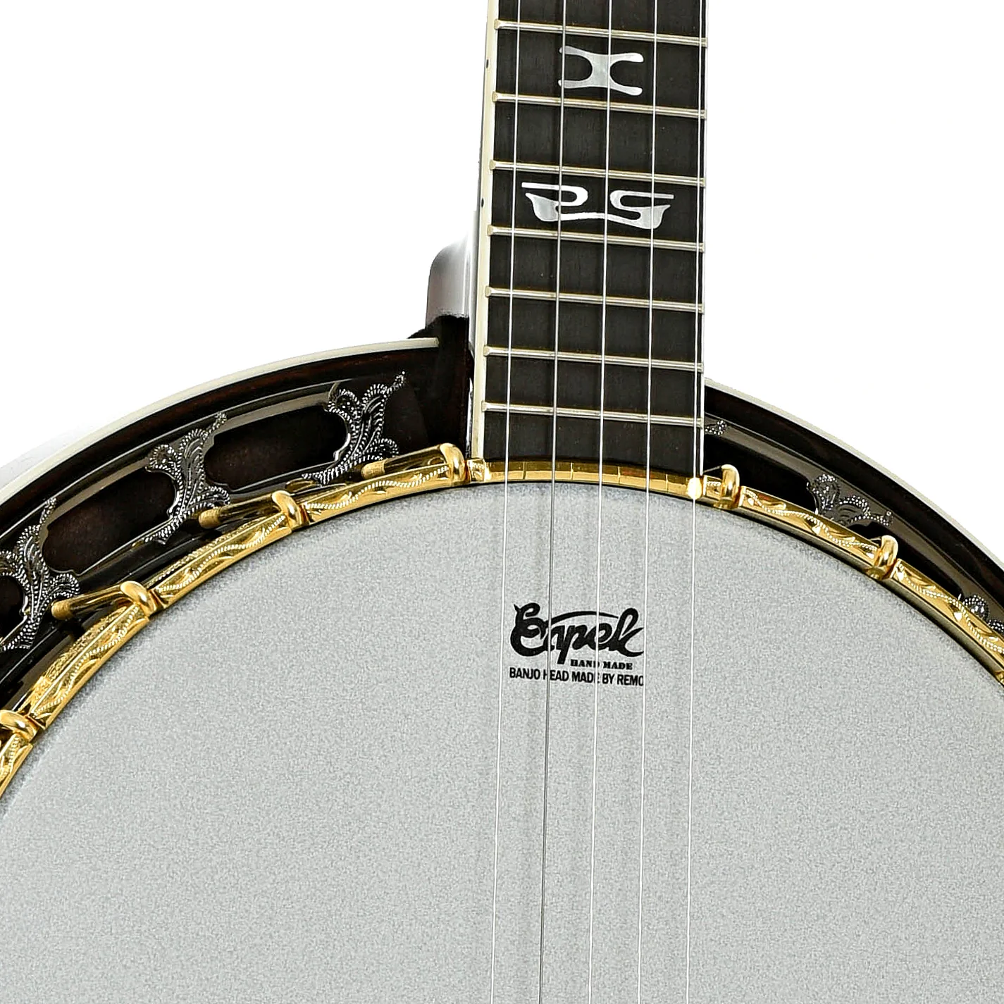 Capek Allegoria Gold Resonator Banjo & Case, Flame Maple - Image 6