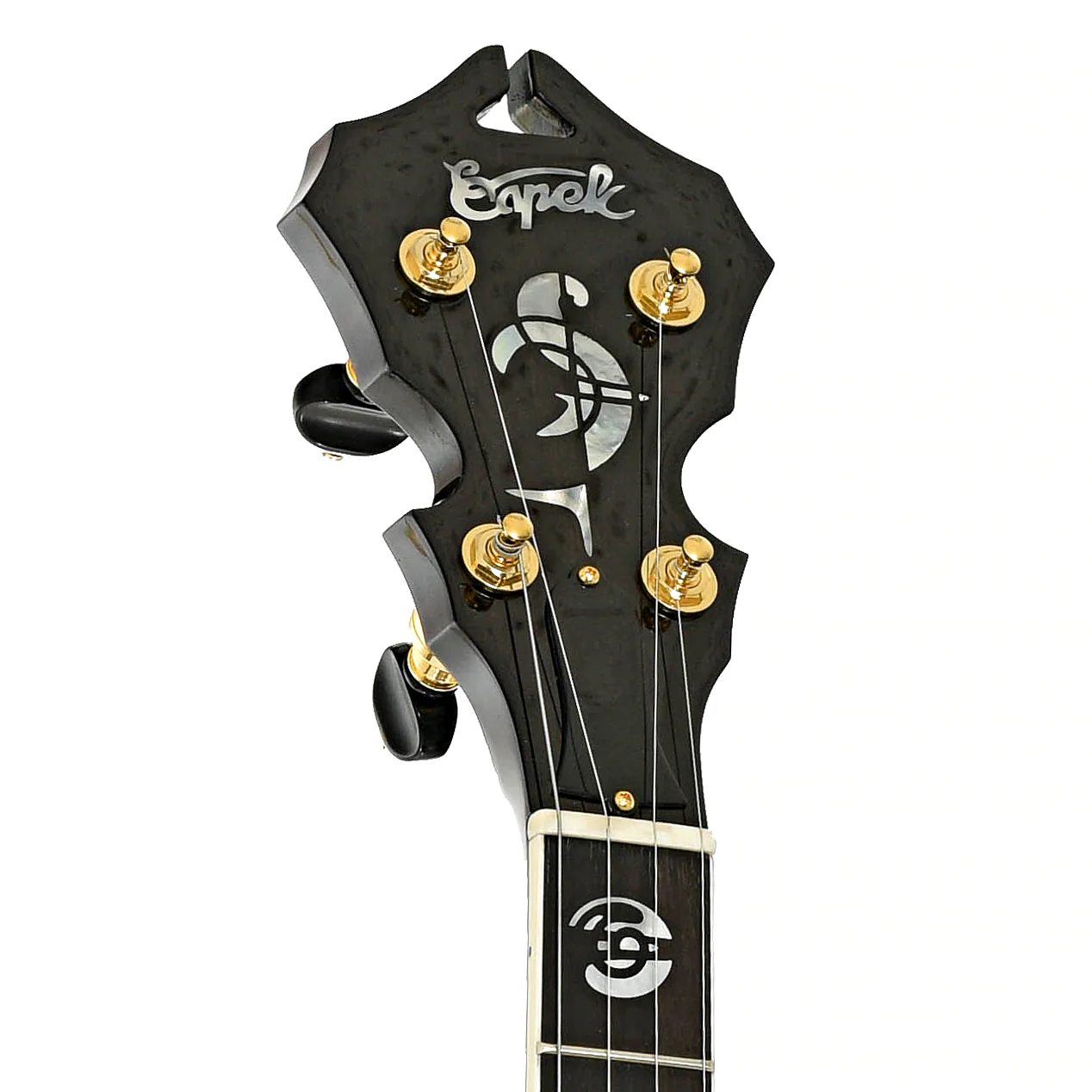 Capek Allegoria Gold Resonator Banjo & Case, Flame Maple - Image 8