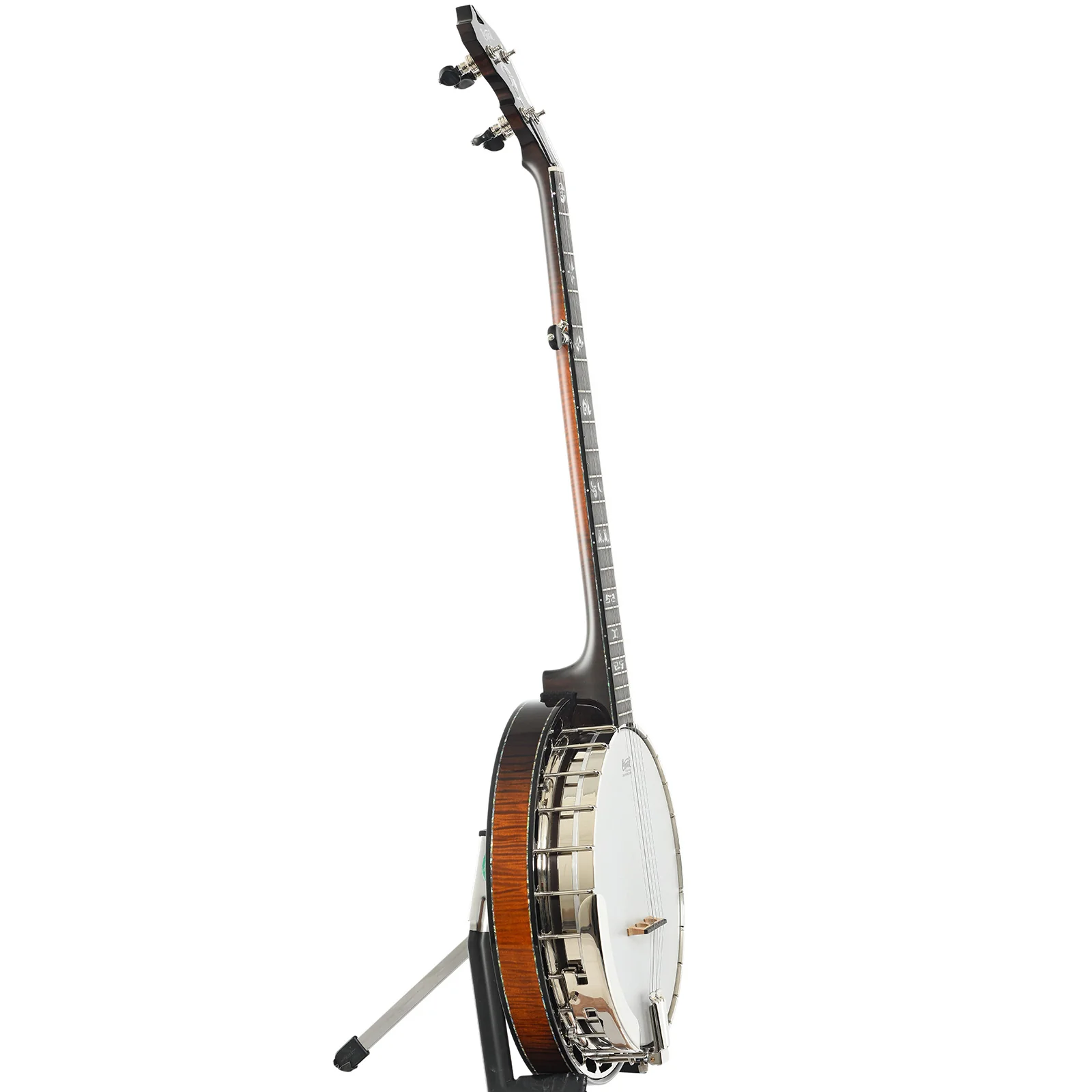 Capek Allegoria Nickel Resonator Banjo & Gigbag, Flame Maple - Image 15