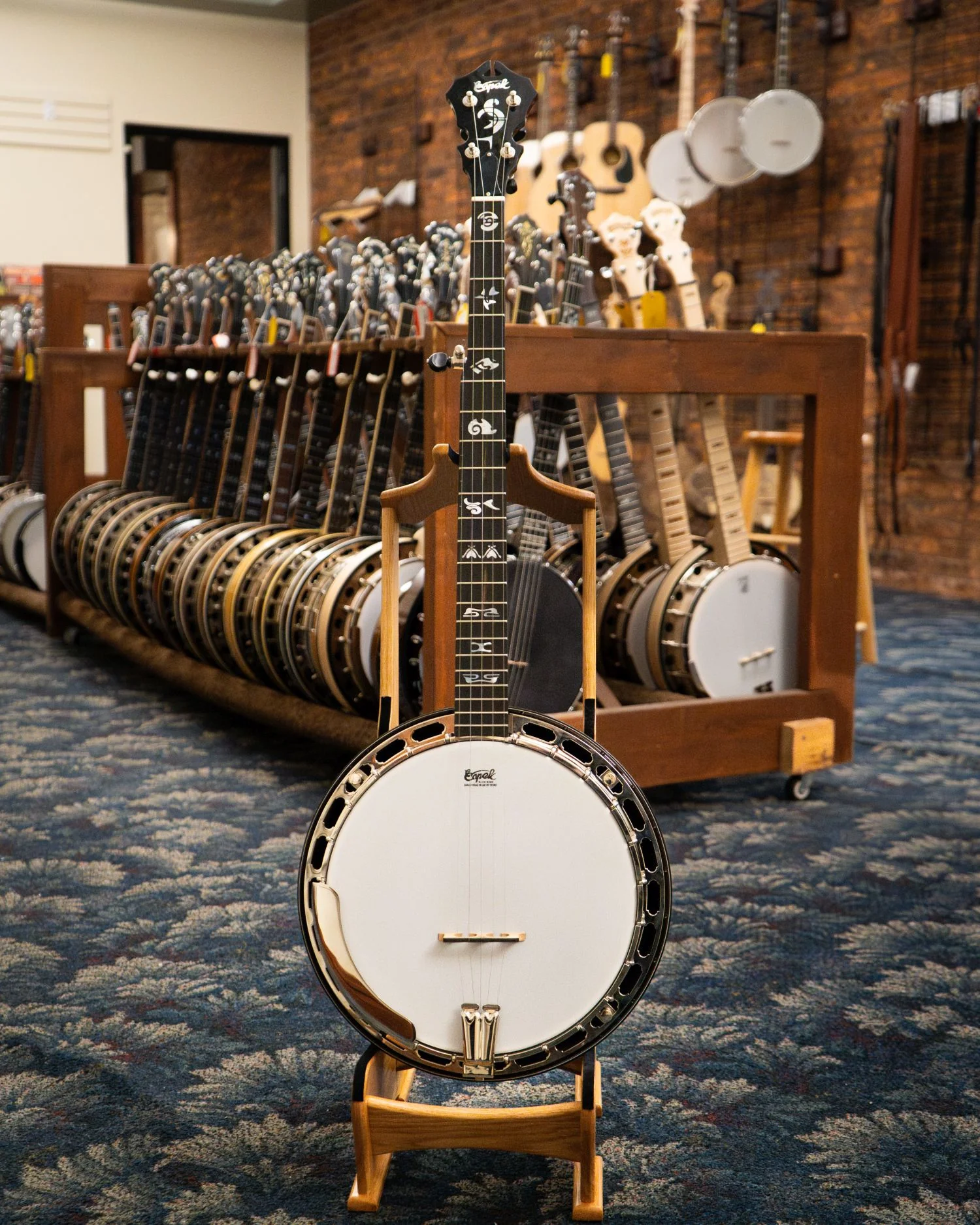 Capek Allegoria Nickel Resonator Banjo & Gigbag, Flame Maple - Image 19