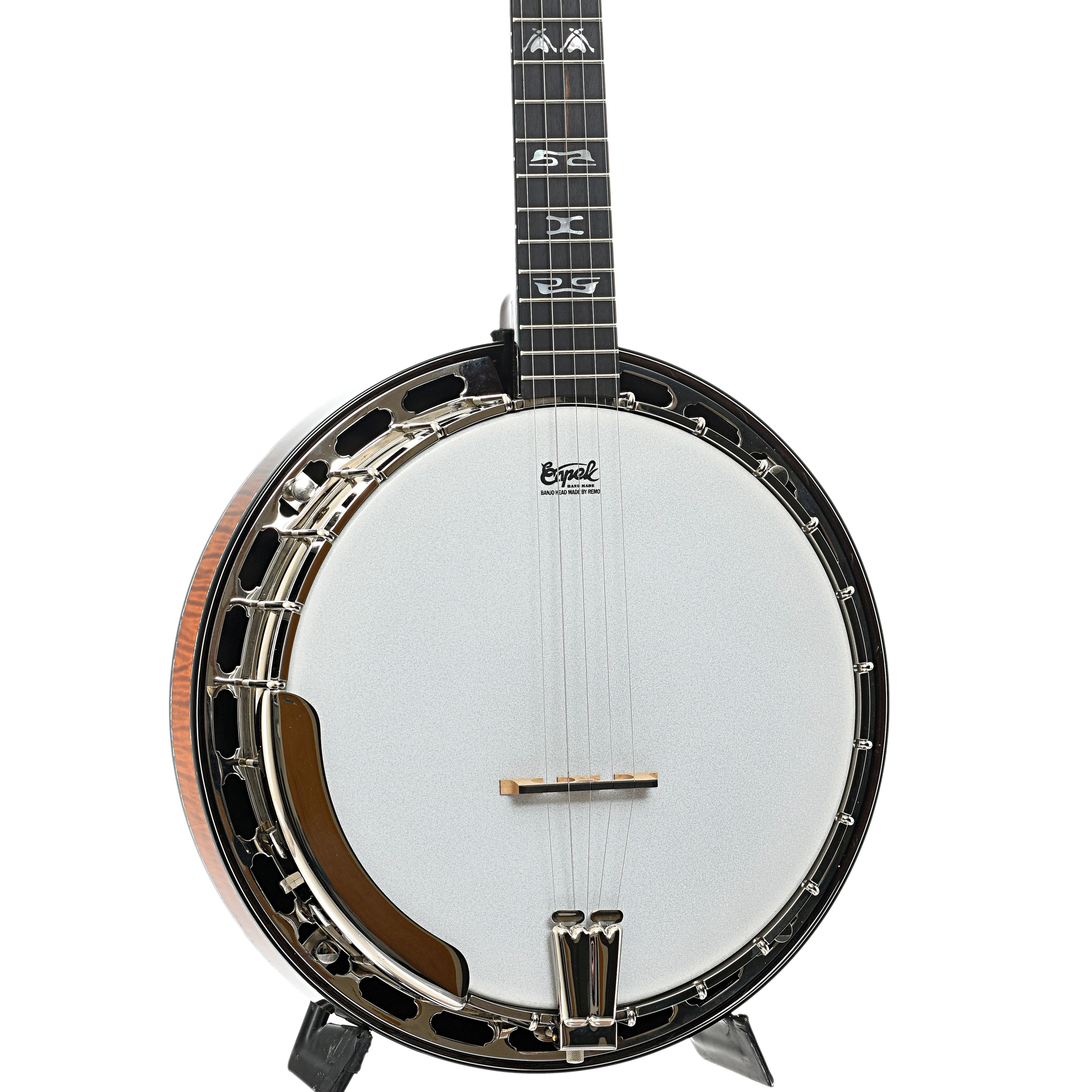 Capek Allegoria Nickel Resonator Banjo & Gigbag, Flame Maple - Image 2