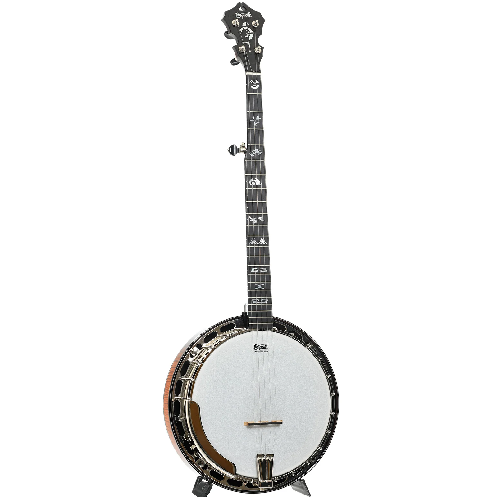 Capek Allegoria Nickel Resonator Banjo & Gigbag, Flame Maple - Image 3