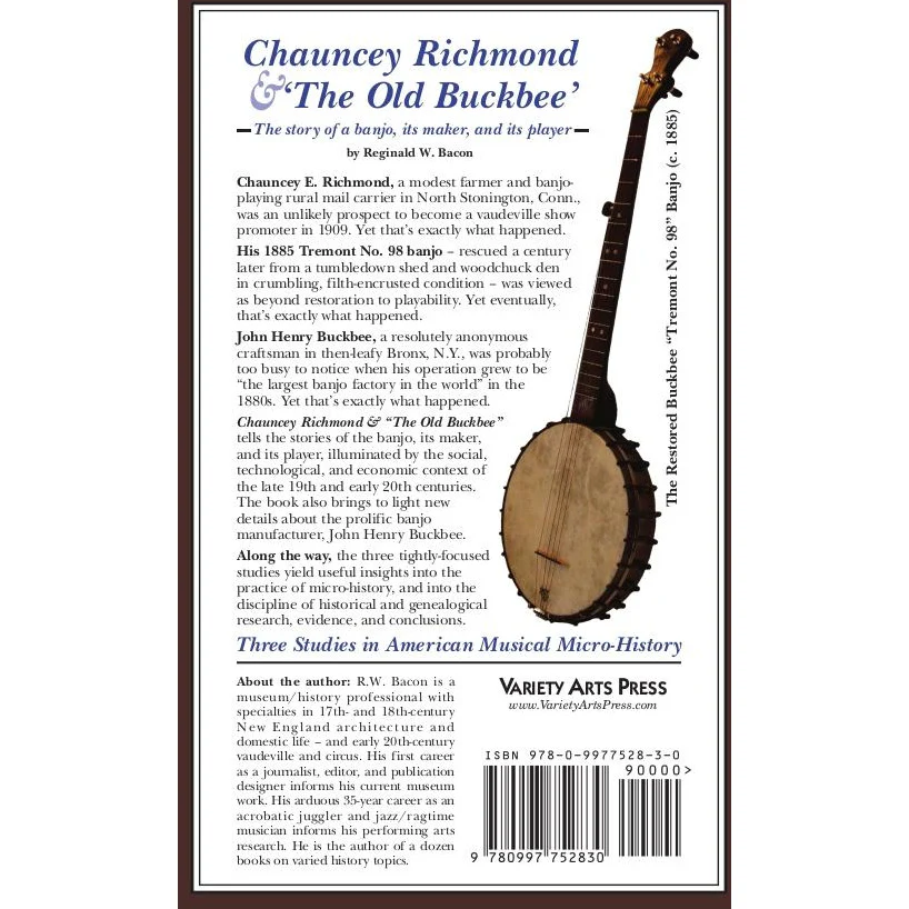BUCKBEE BANJOS -- Chauncey Richmond & The Old Buckbee - Image 5