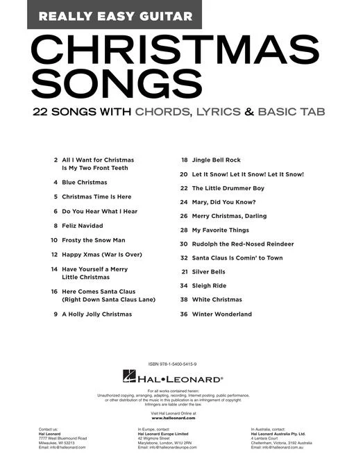 Christmas Songs – Really Easy Guitar Series - Image 3