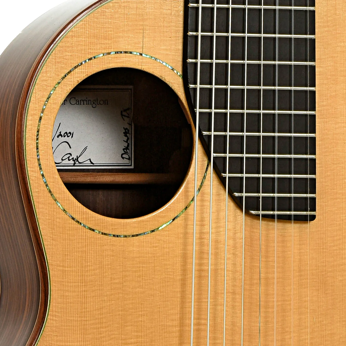 Christopher Carrington 8-String Brahms Classical Guitar (2001) - Image 6