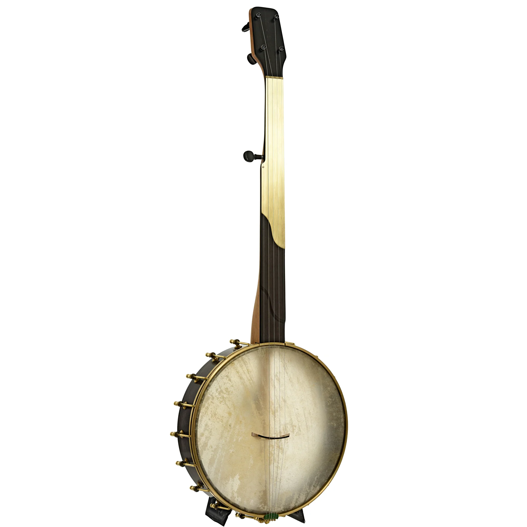 Chuck Lee Deep Hollow 12in Fretless Openback Banjo, #875 - Image 3