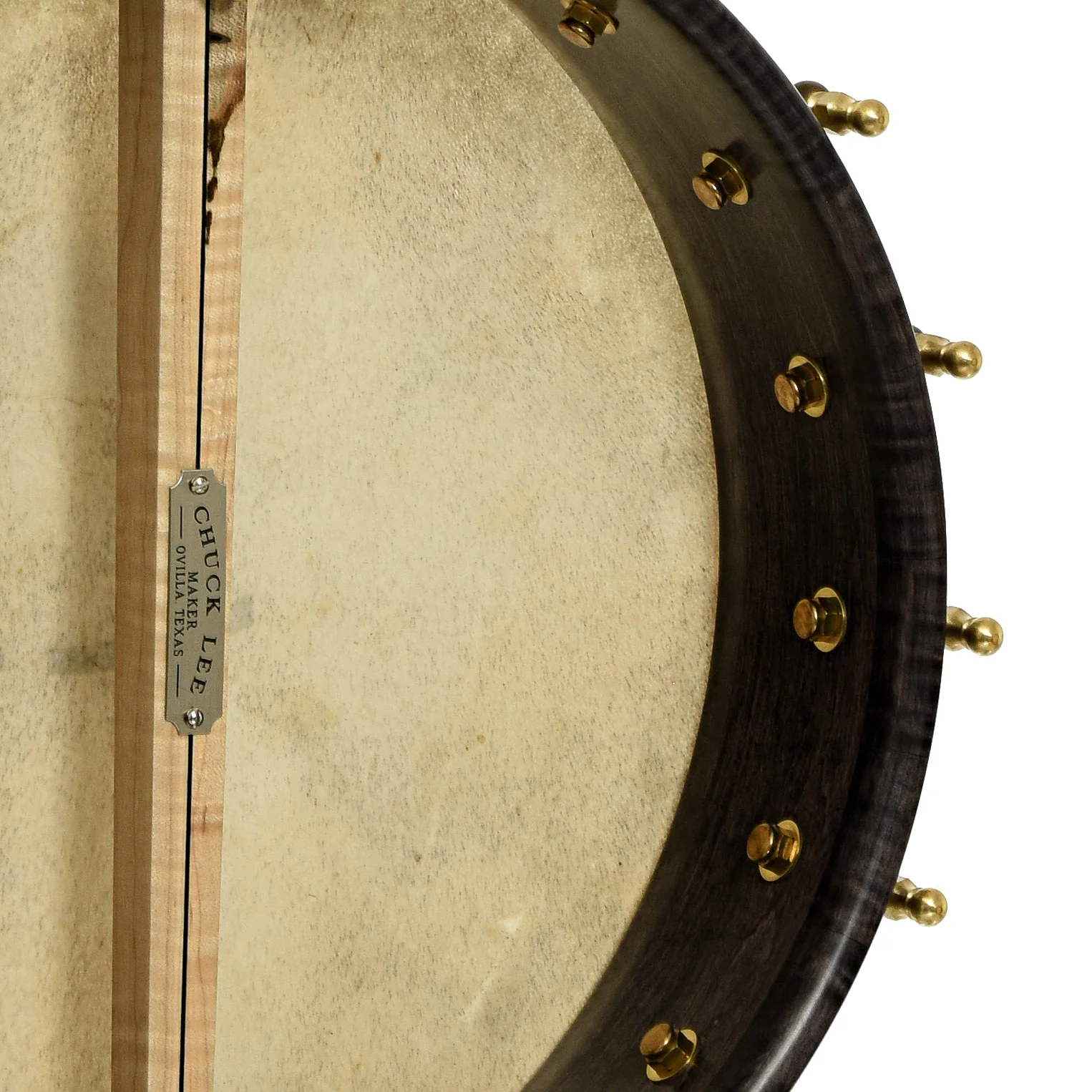 Chuck Lee Hawkins Spring 12in Fretless Openback Banjo, #876 - Image 10