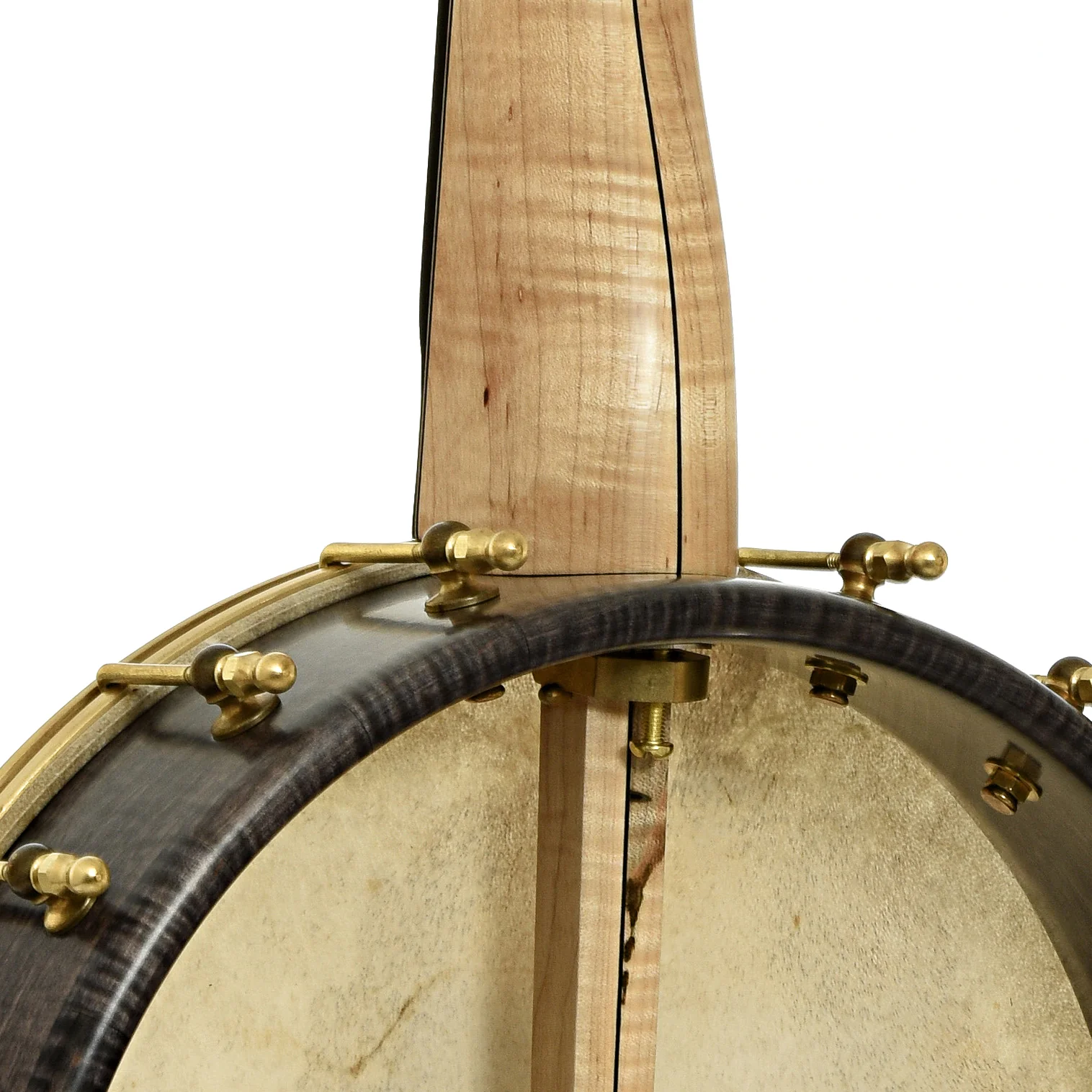 Chuck Lee Hawkins Spring 12in Fretless Openback Banjo, #876 - Image 11