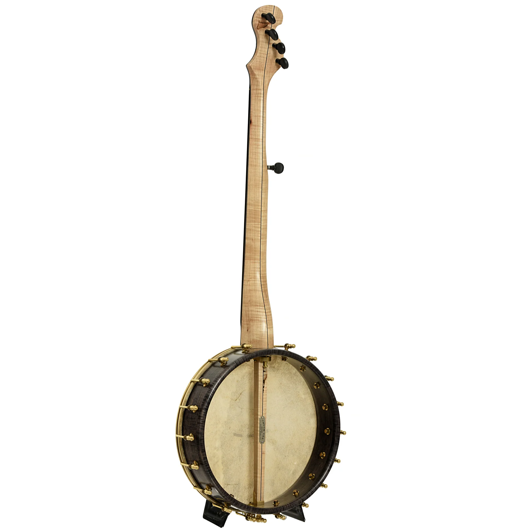 Chuck Lee Hawkins Spring 12in Fretless Openback Banjo, #876 - Image 13
