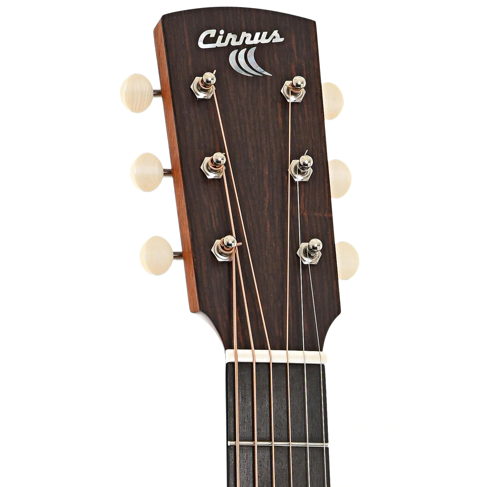 Cirrus Flamed Walnut Parlor Acoustic Guitar & Case - Image 8