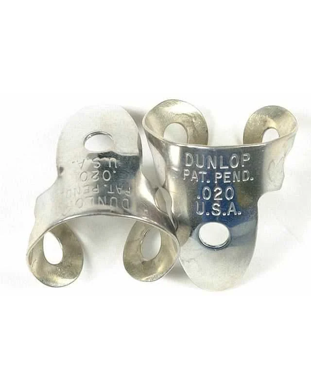Cobalt Plated .020" Nickel/Silver Fingerpicks, Pair - Image 2