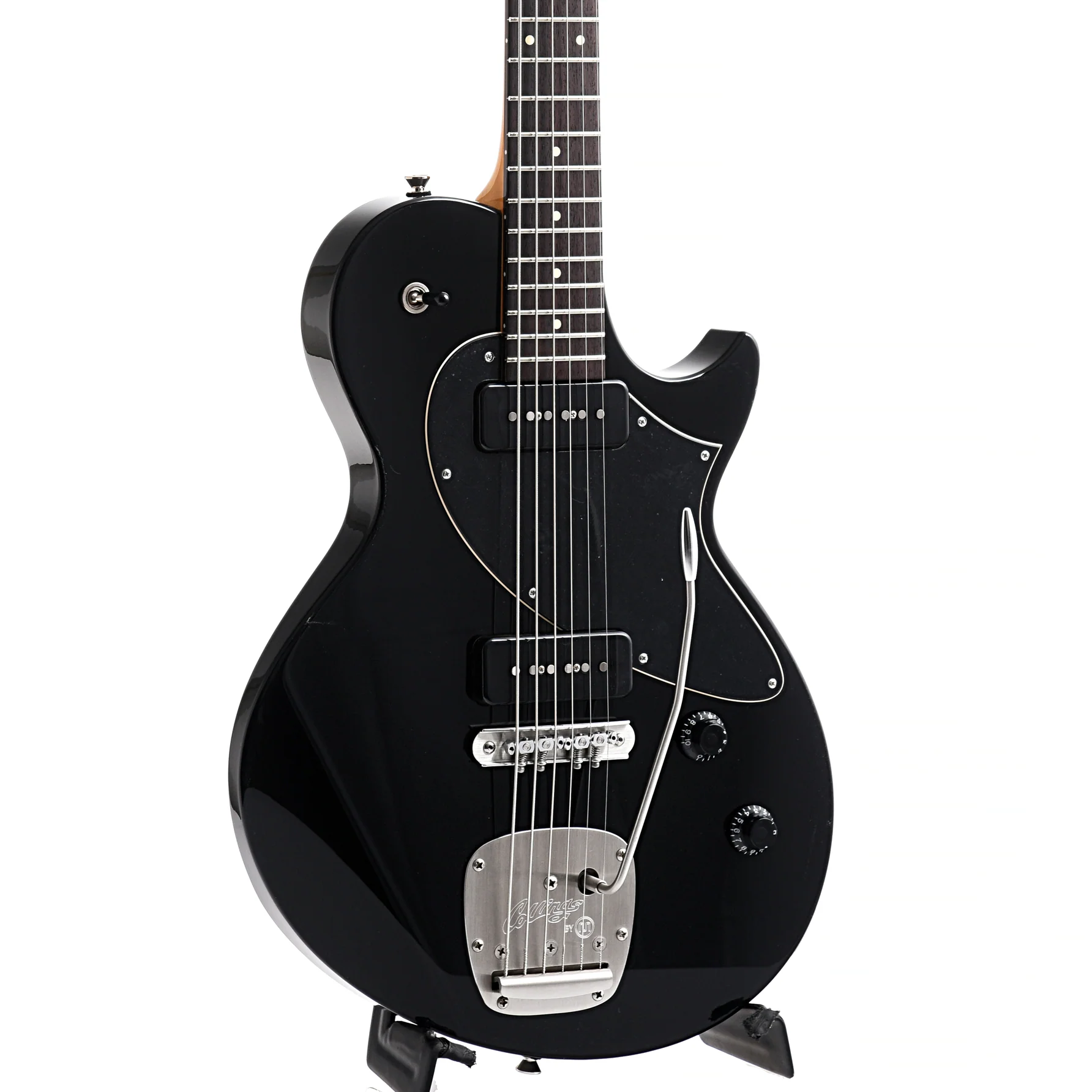 Collings 360 Baritone Electric Guitar & Case, Jet Black - Image 4