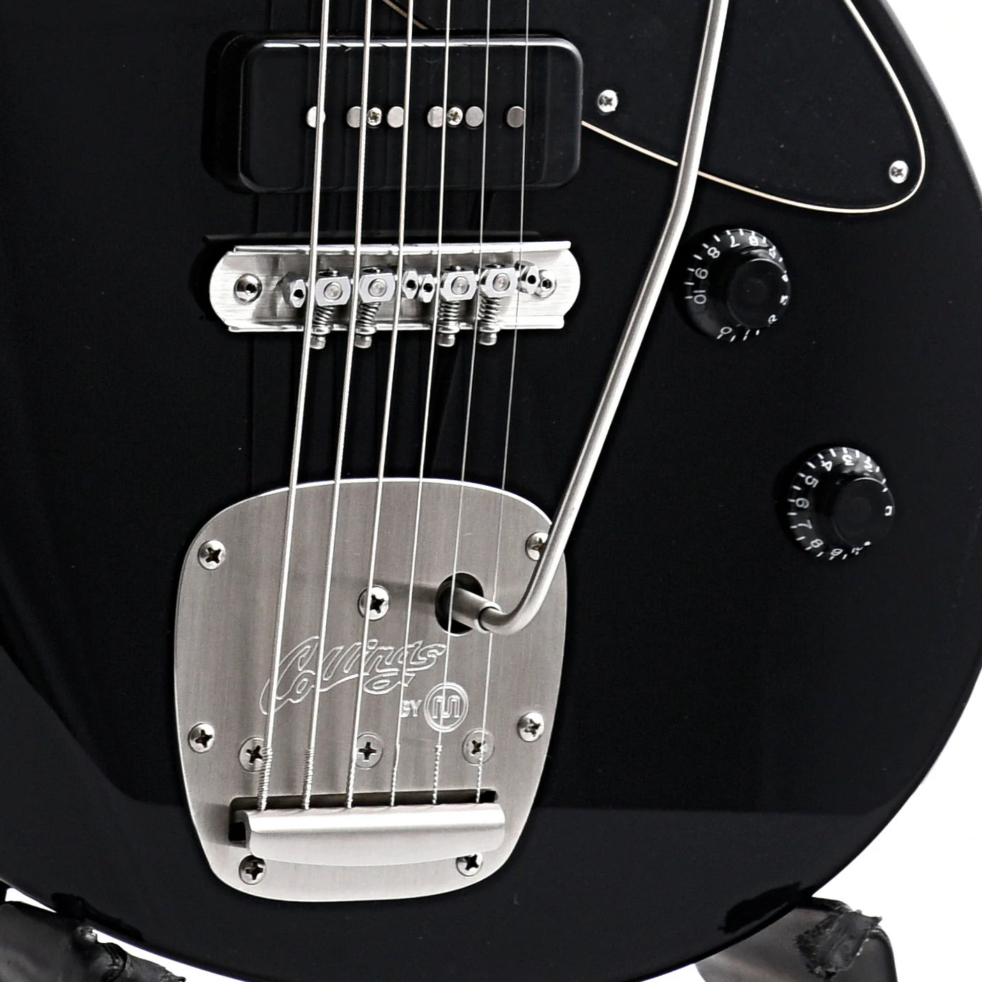 Collings 360 Baritone Electric Guitar & Case, Jet Black - Image 5