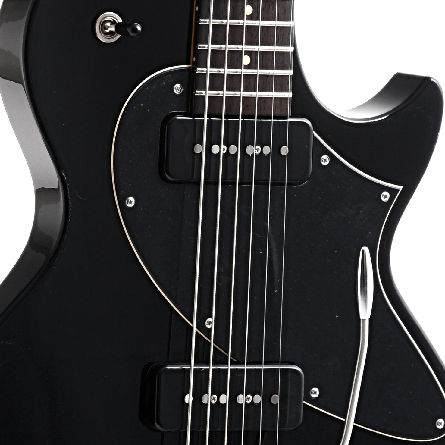 Collings 360 Baritone Electric Guitar & Case, Jet Black - Image 6