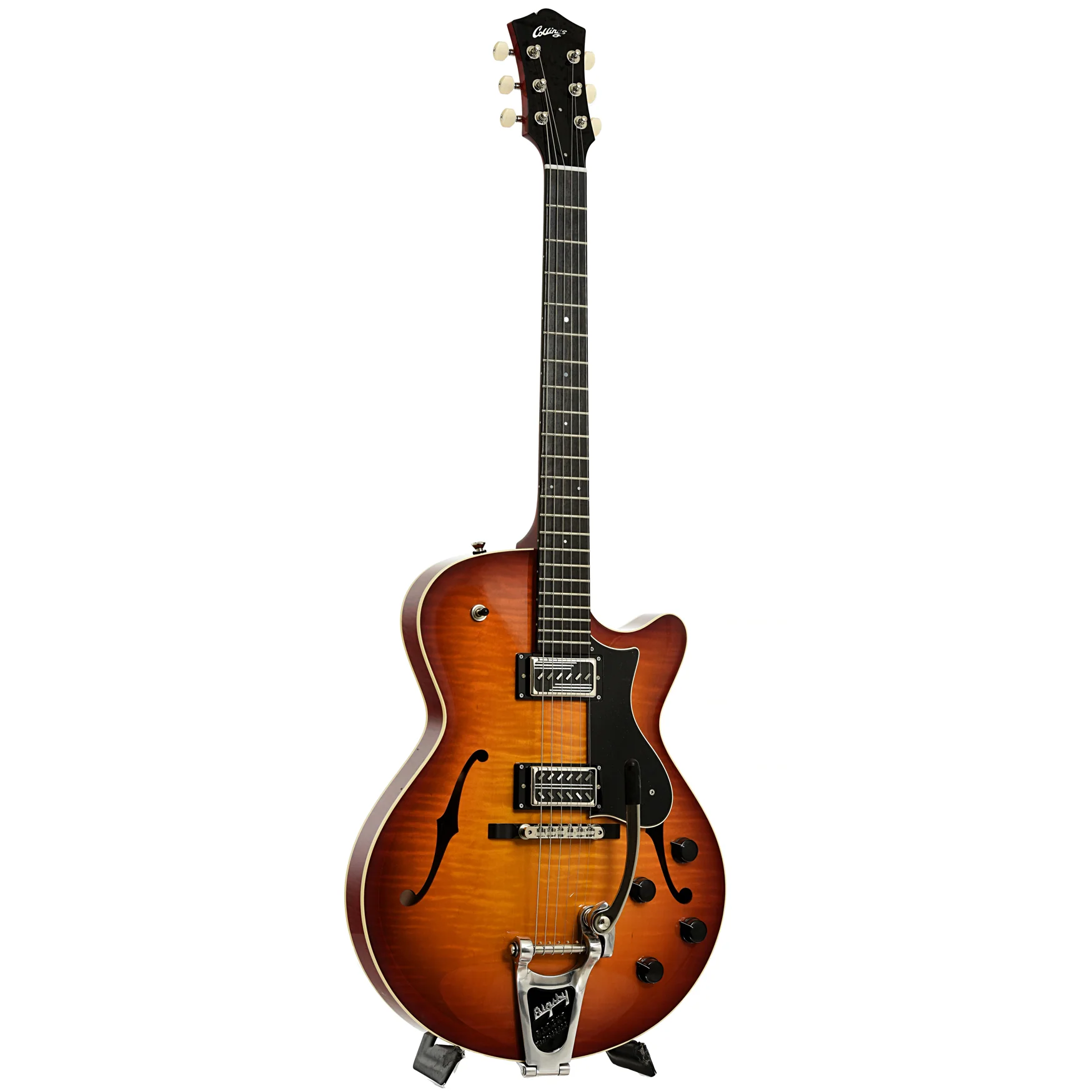 Collings 620 SM LC Hollowbody Electric Guitar& Case, Dark Cherry Sunburst - Image 3