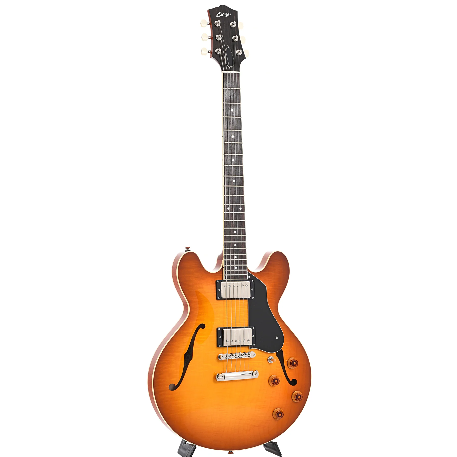 Collings I-35 LC Semi-Hollowbody Electric Guitar & Case, Iced Tea Sunburst - Image 3