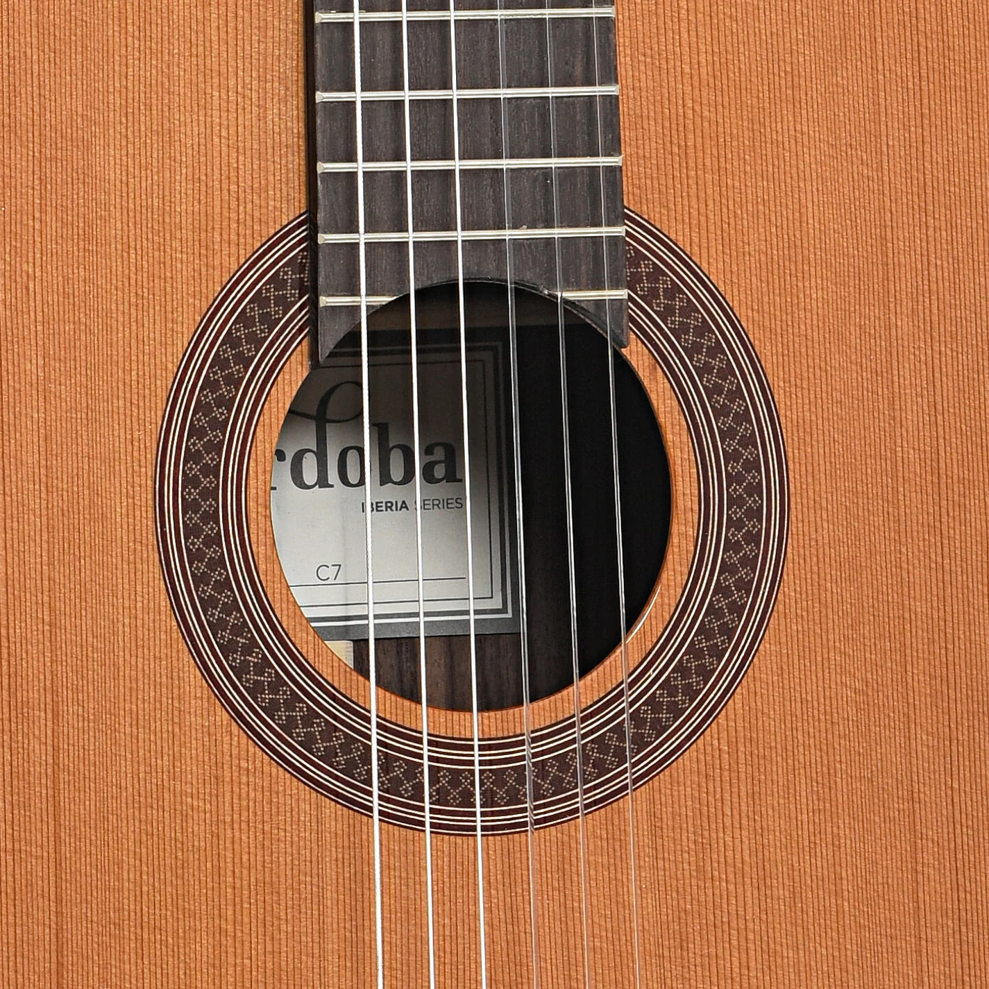 Cordoba C7 Cedar Top Classical Guitar (recent) - Image 6