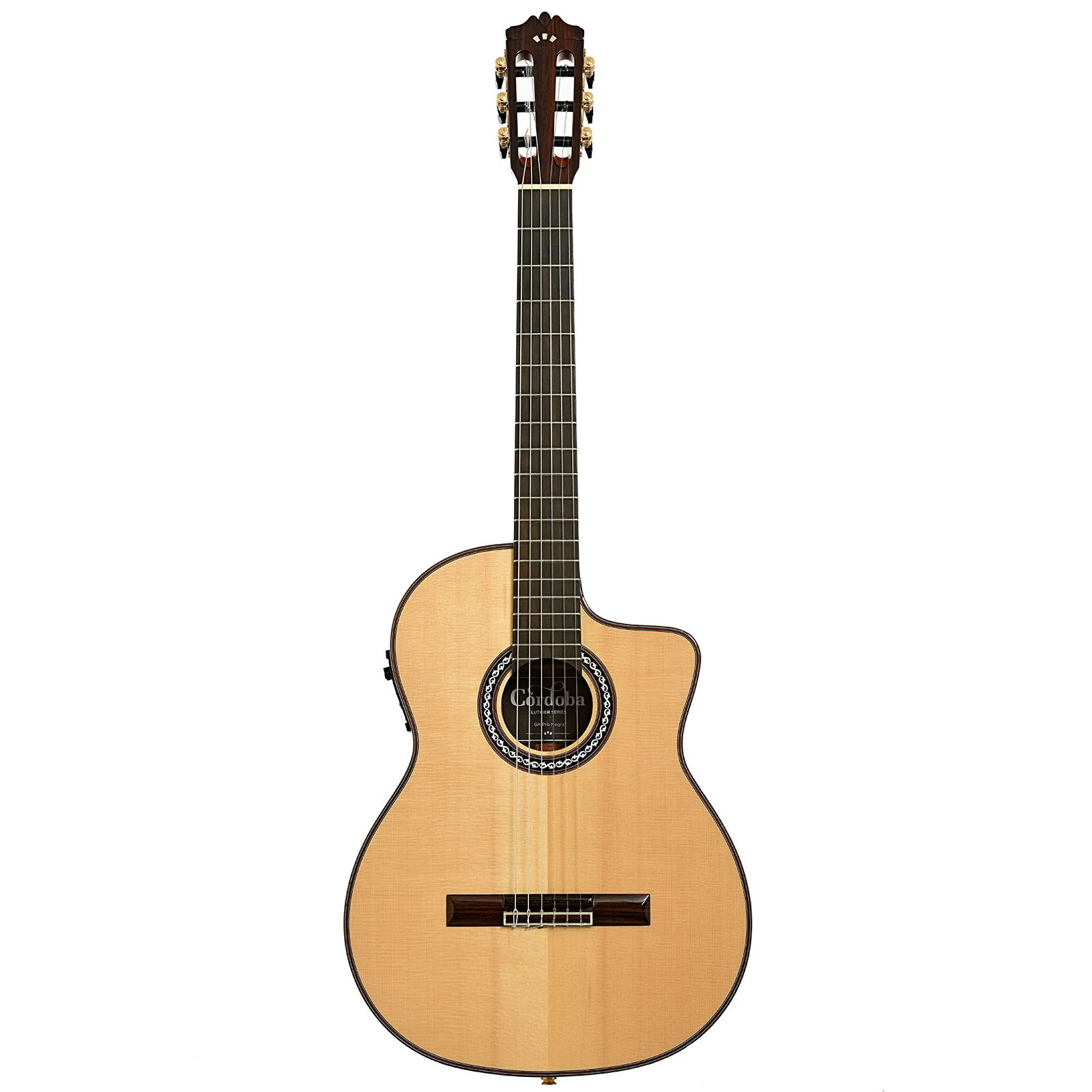 Cordoba GK Pro Negra Acoustic-Electric Flamenco Guitar (c.2017) - Image 14
