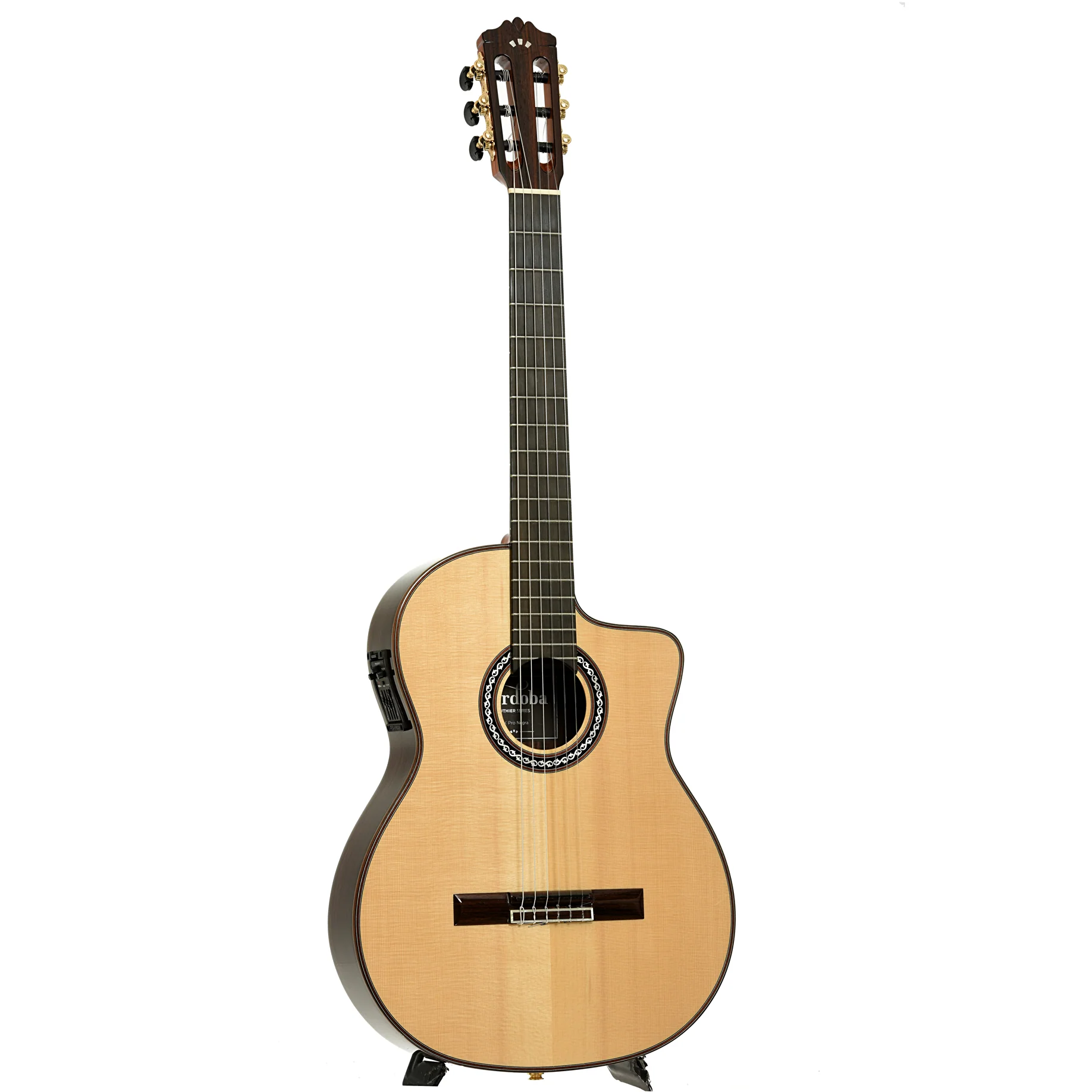 Cordoba GK Pro Negra Acoustic-Electric Flamenco Guitar (c.2017) - Image 3