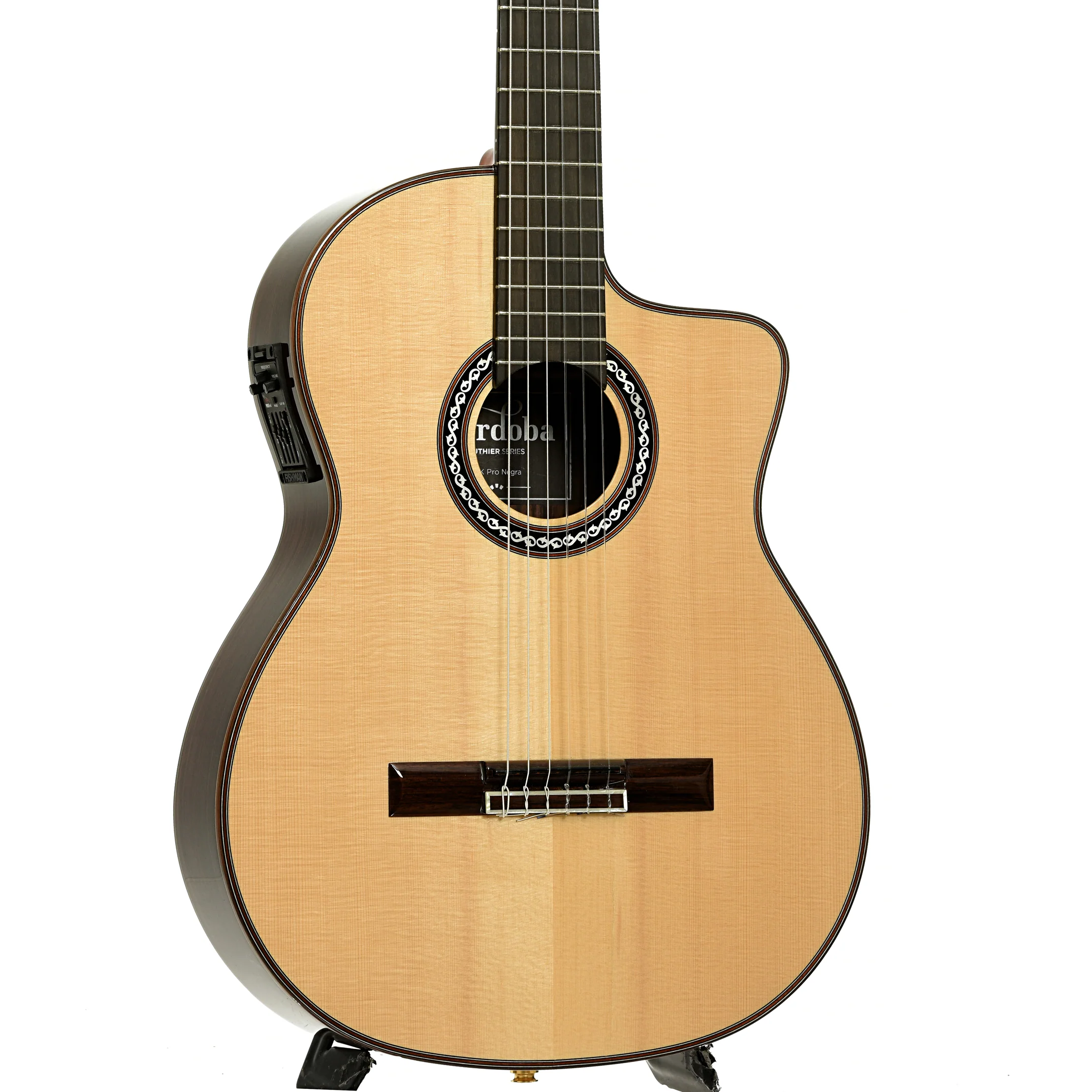 Cordoba GK Pro Negra Acoustic-Electric Flamenco Guitar (c.2017) - Image 4