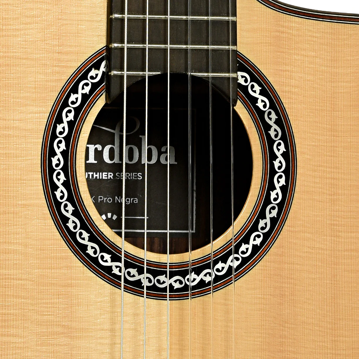 Cordoba GK Pro Negra Acoustic-Electric Flamenco Guitar (c.2017) - Image 6