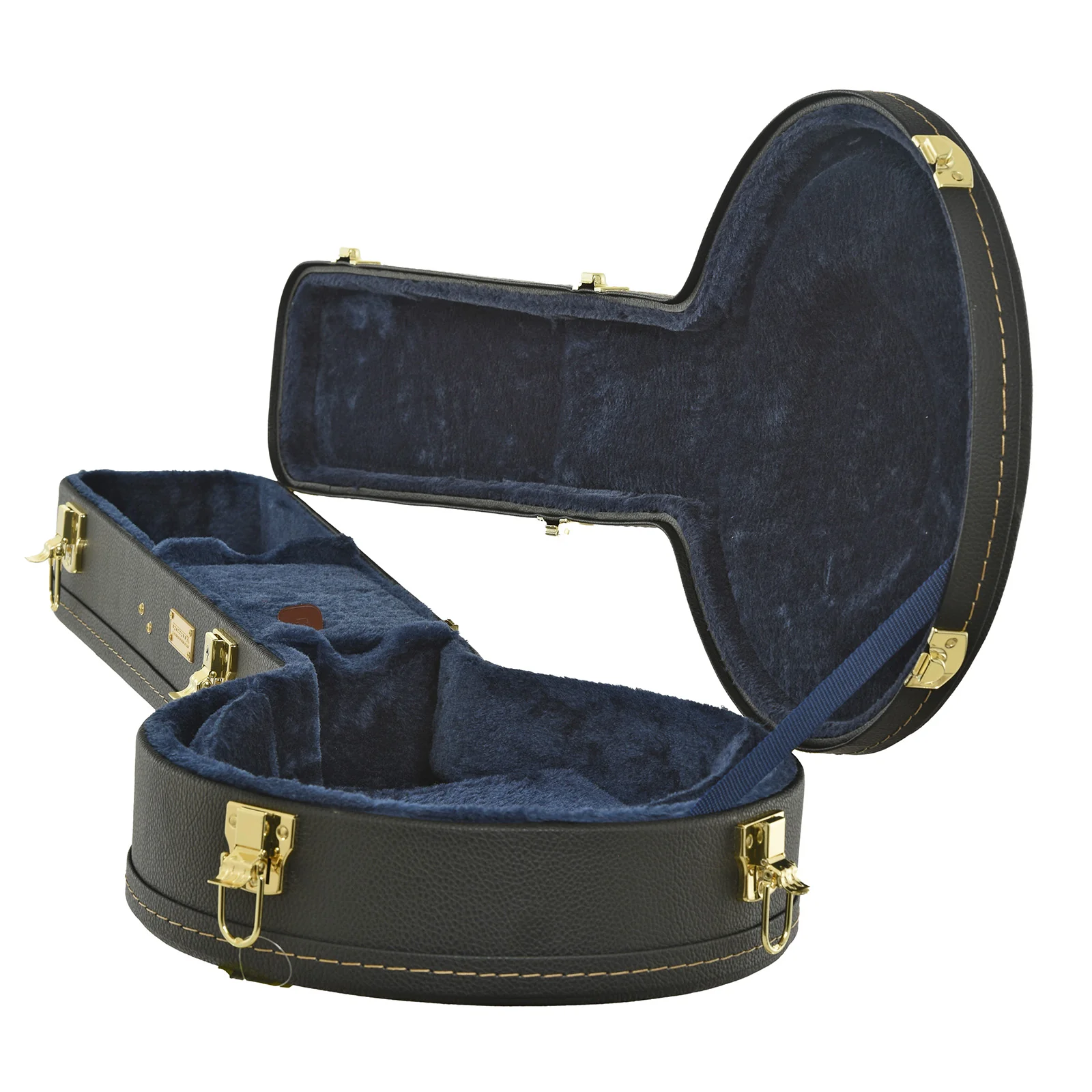 Crossrock Case Company Openback Banjo Hardshell Case, Black - Image 3