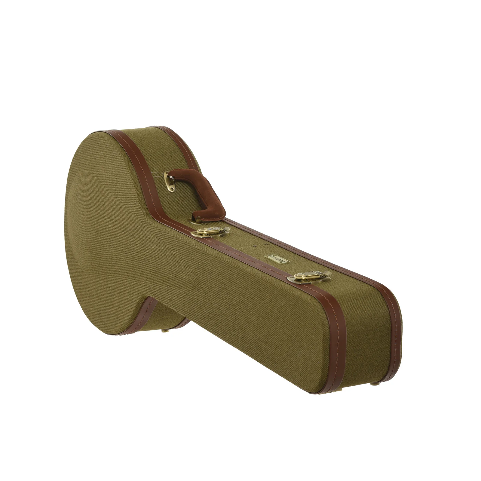 Crossrock Case Company Resonator Banjo Hardshell Case, Olive Green - Image 2