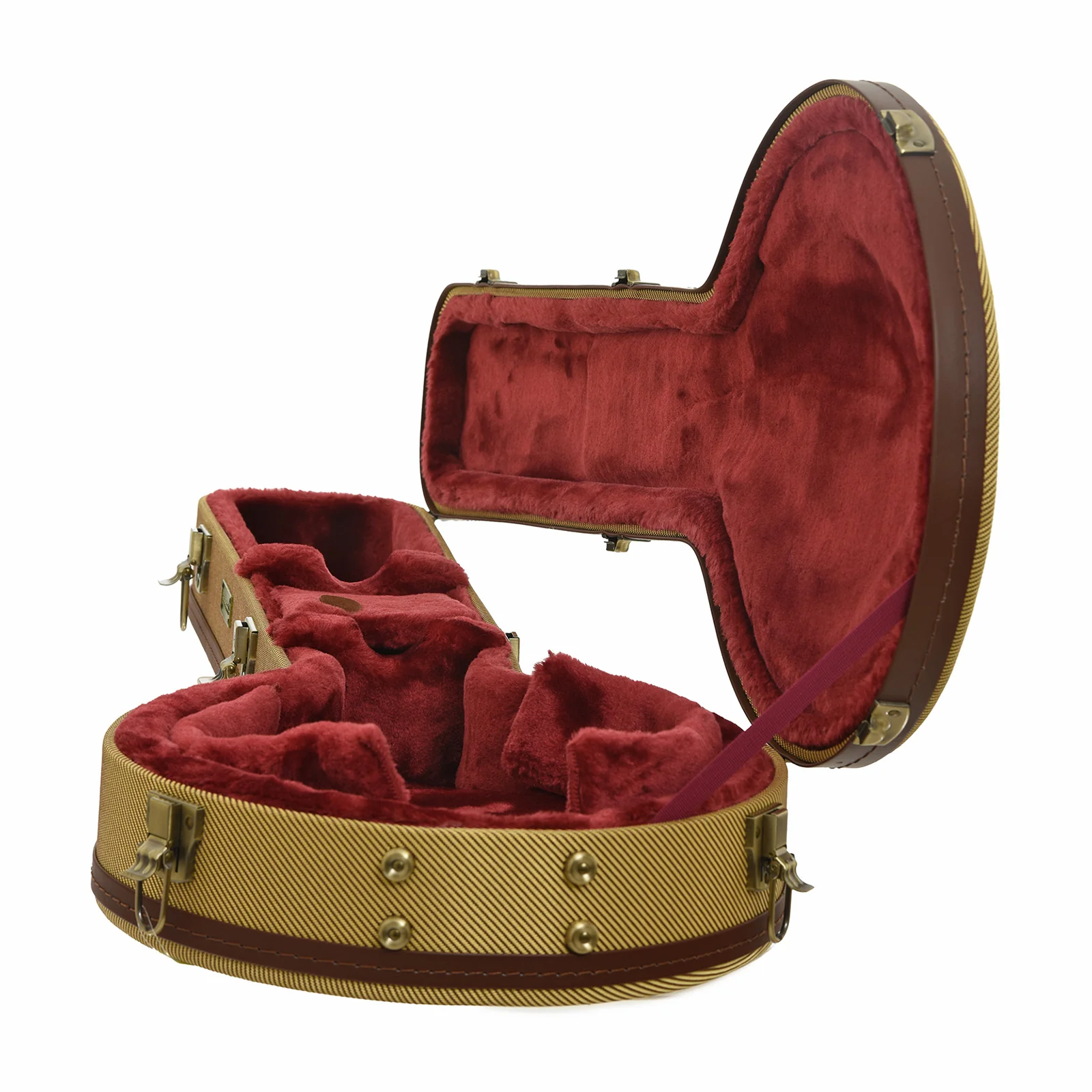 Crossrock Resonator Banjo Case, Tweed - Image 3