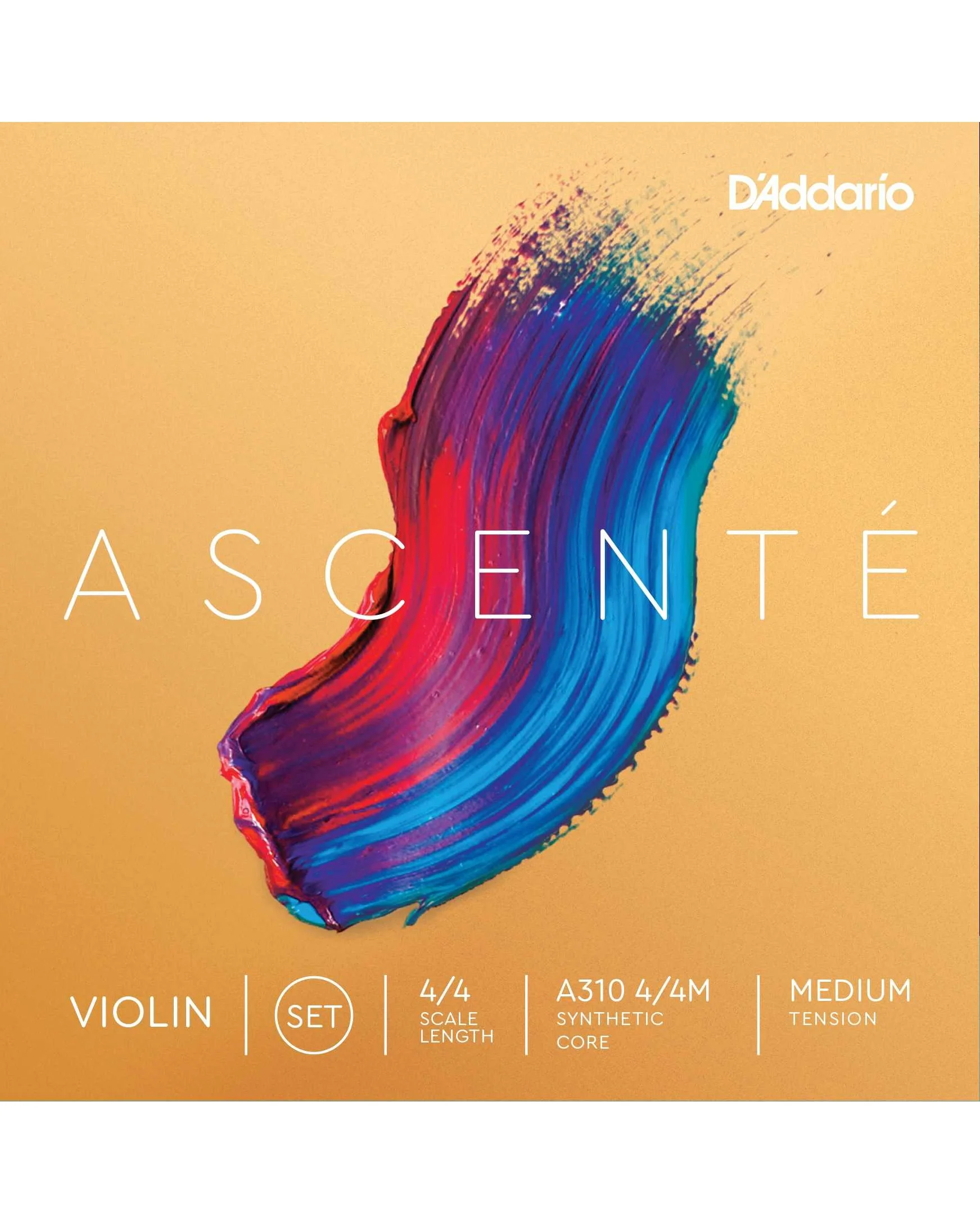 D'Addario A310 Ascente 4/4 Violin Strings, Medium - Image 2
