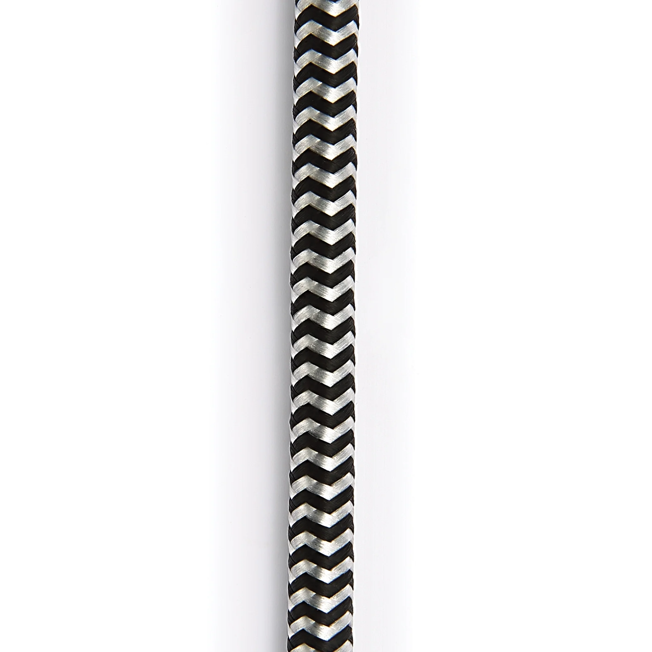 D'Addario Custom Series Braided Grey Instrument Cable, 10ft - Image 2